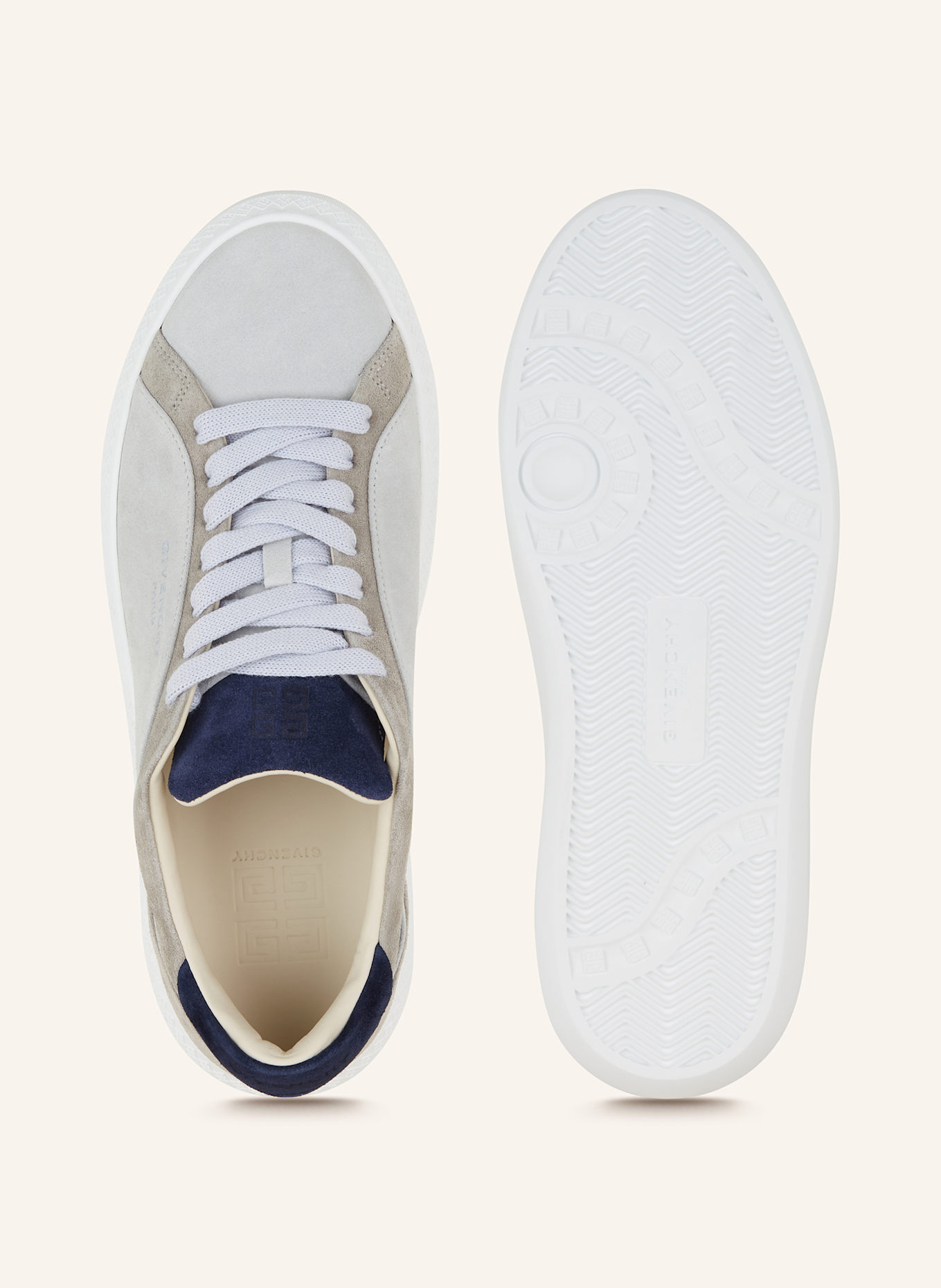 GIVENCHY Sneakers G SET: LIGHT GRAY/ GRAY/ DARK BLUE