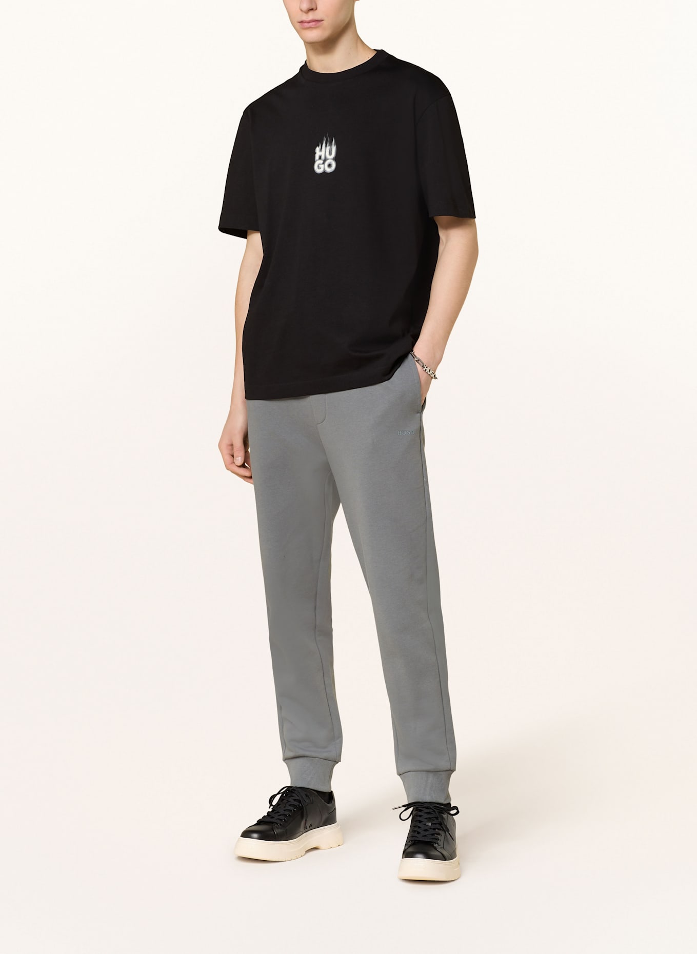 HUGO Tepláky DAYOTE: ŠEDÁ