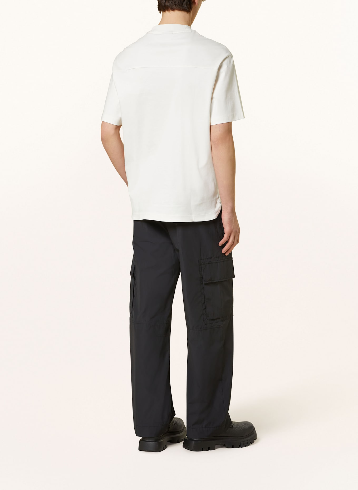 HUGO T-shirt DEBOSTAC: WHITE