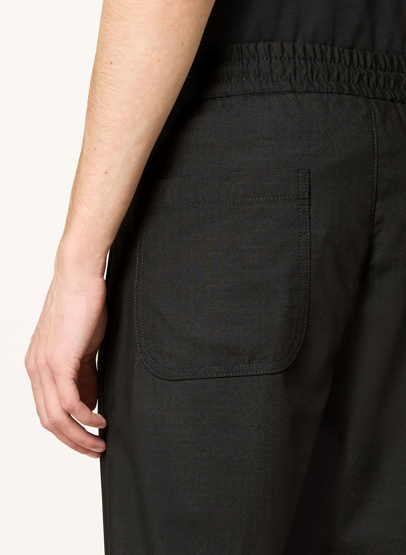 HUGO Pantalon chino RAVI style jogging coupe droite: NOIR