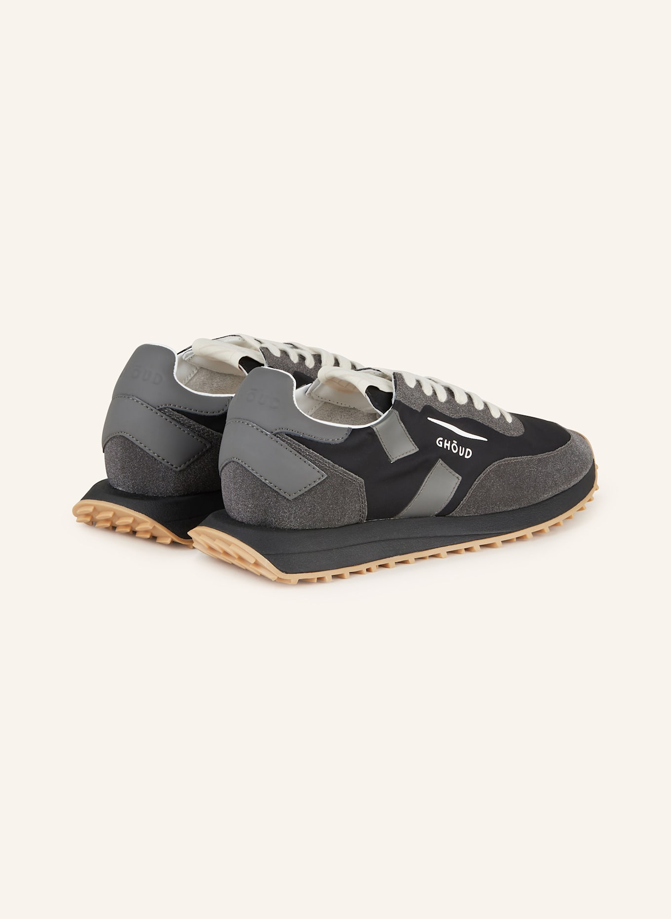 GHOUD Sneaker RUSH: SCHWARZ/ DUNKELGRAU