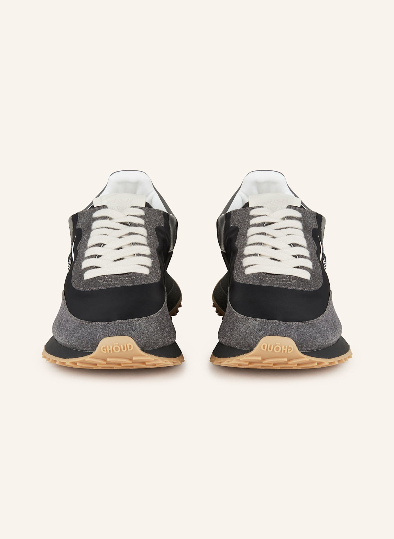 GHOUD Sneaker RUSH: SCHWARZ/ DUNKELGRAU