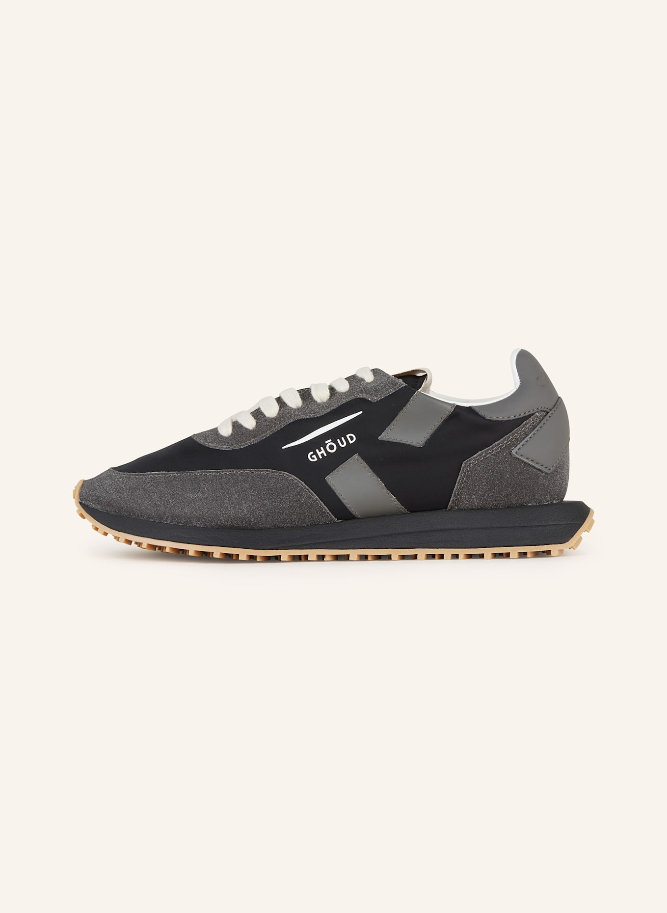 GHOUD Sneaker RUSH: SCHWARZ/ DUNKELGRAU