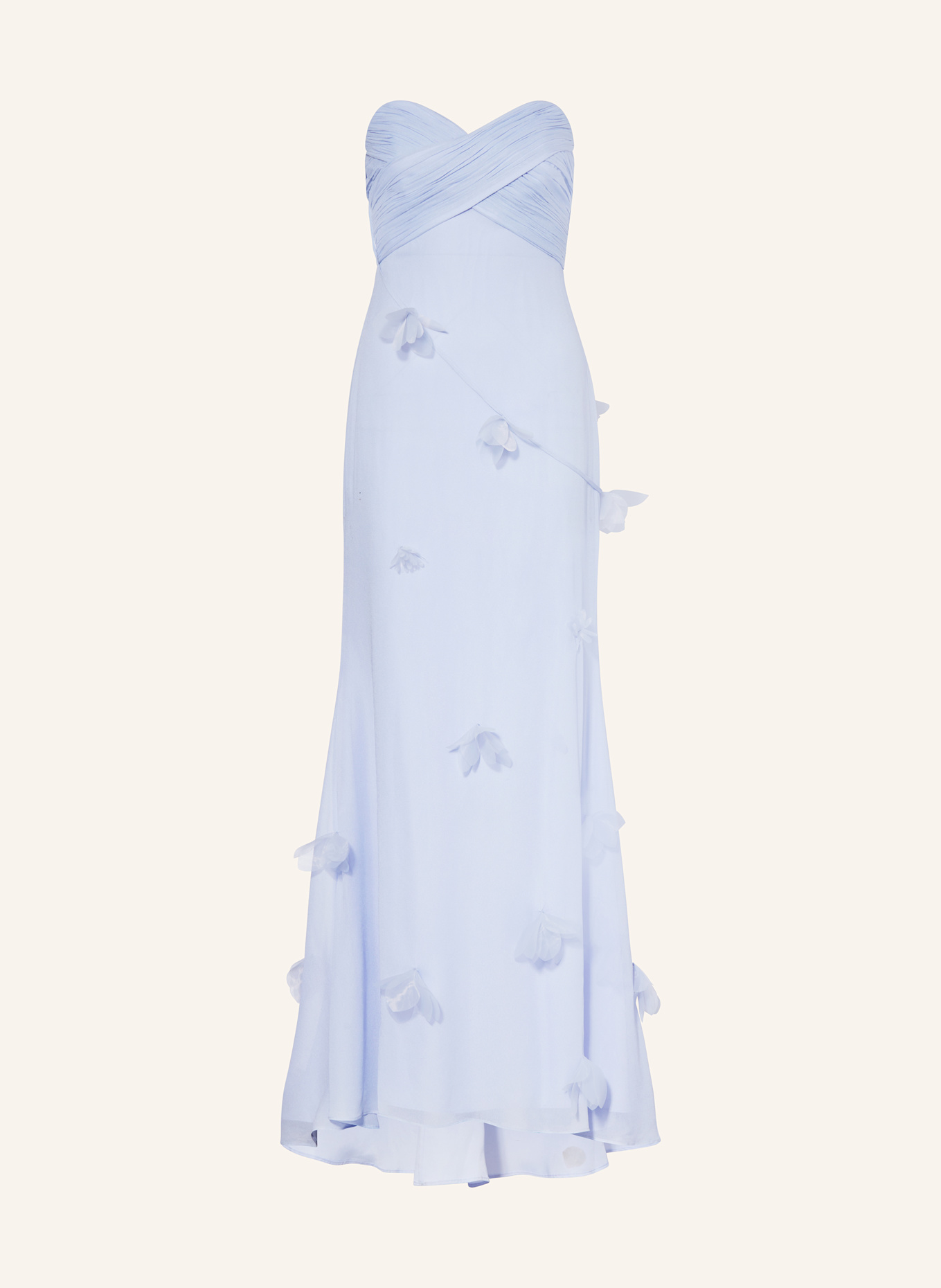 self-portrait Set: Abendkleid und Stola: HELLBLAU