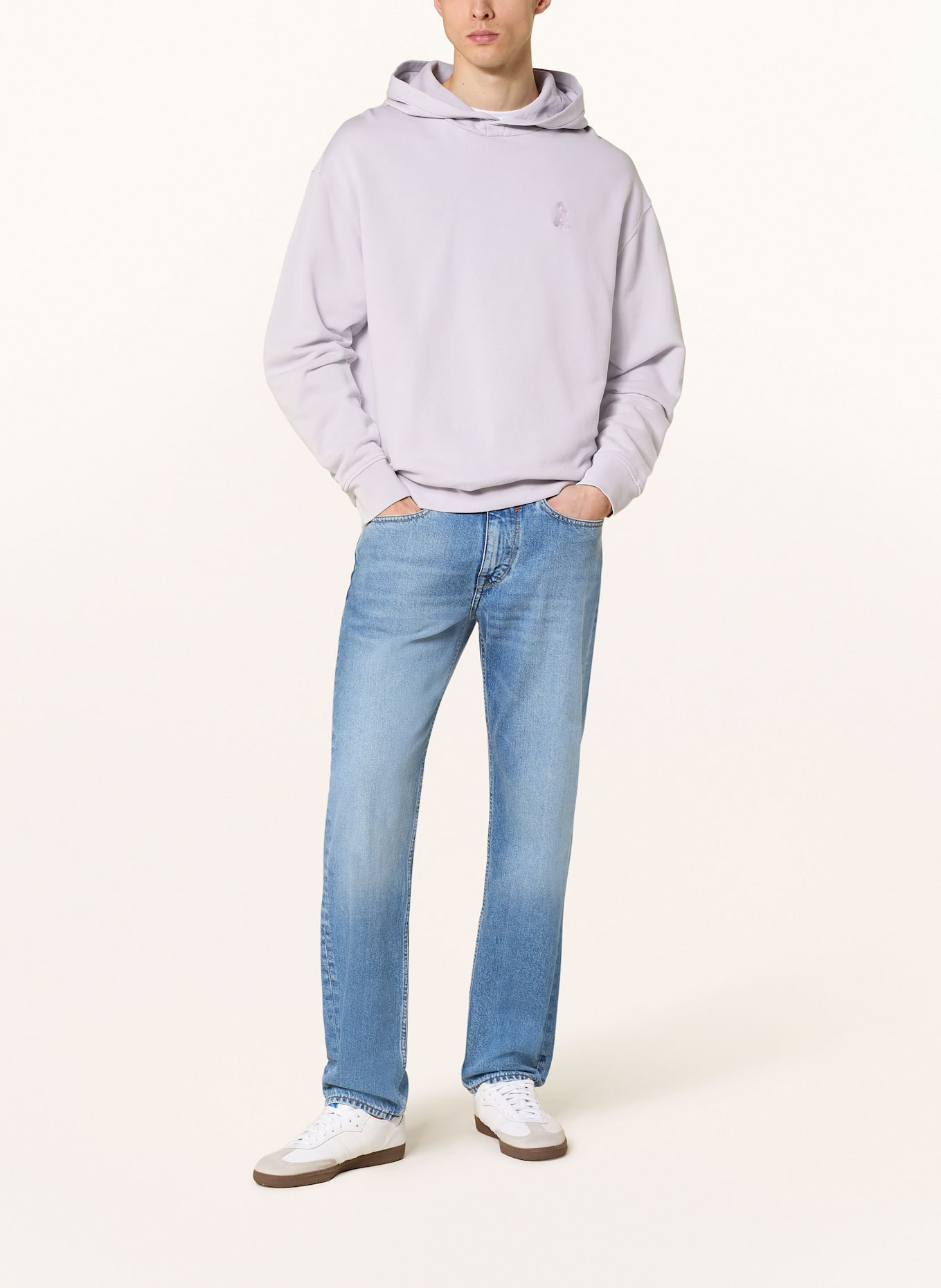 ARMEDANGELS tweed hoodie EMAAL: HELLLILA