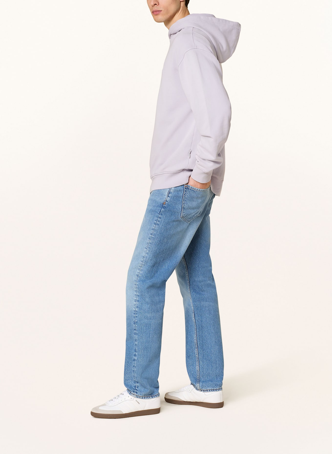 ARMEDANGELS tweed hoodie EMAAL: HELLLILA