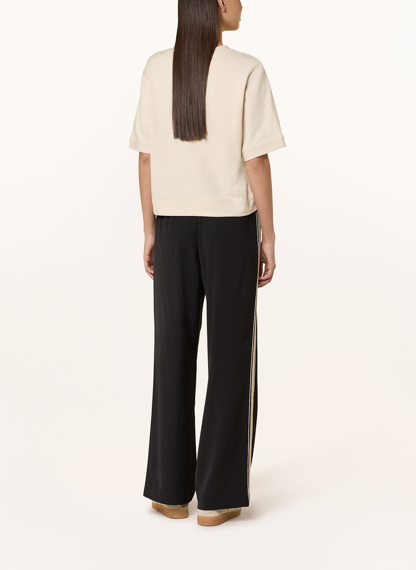 someday Kalhoty CEVIL v joggingovém stylu: ČERNÁ / BÉŽOVÁ