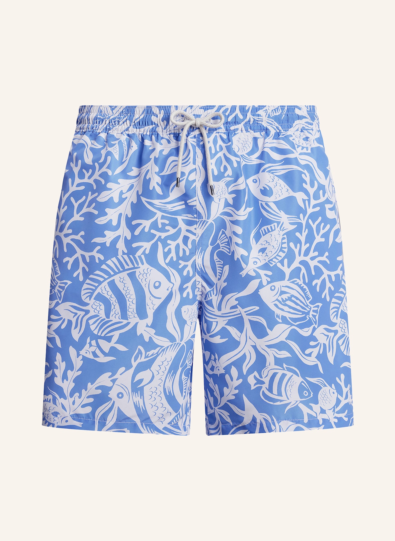 POLO RALPH LAUREN Big & Tall Badeshorts: BLAU/ WEISS