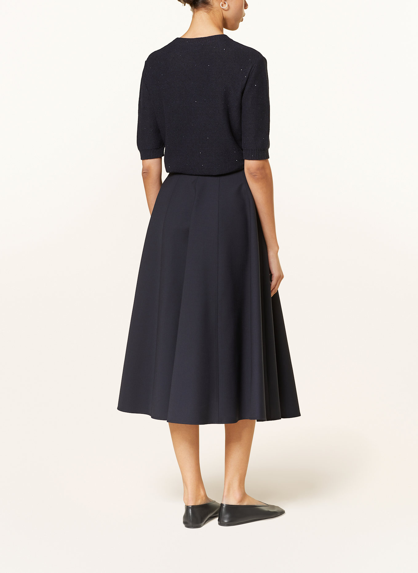 FABIANA FILIPPI Úpletové tričko s flitry: TMAVĚ MODRÁ