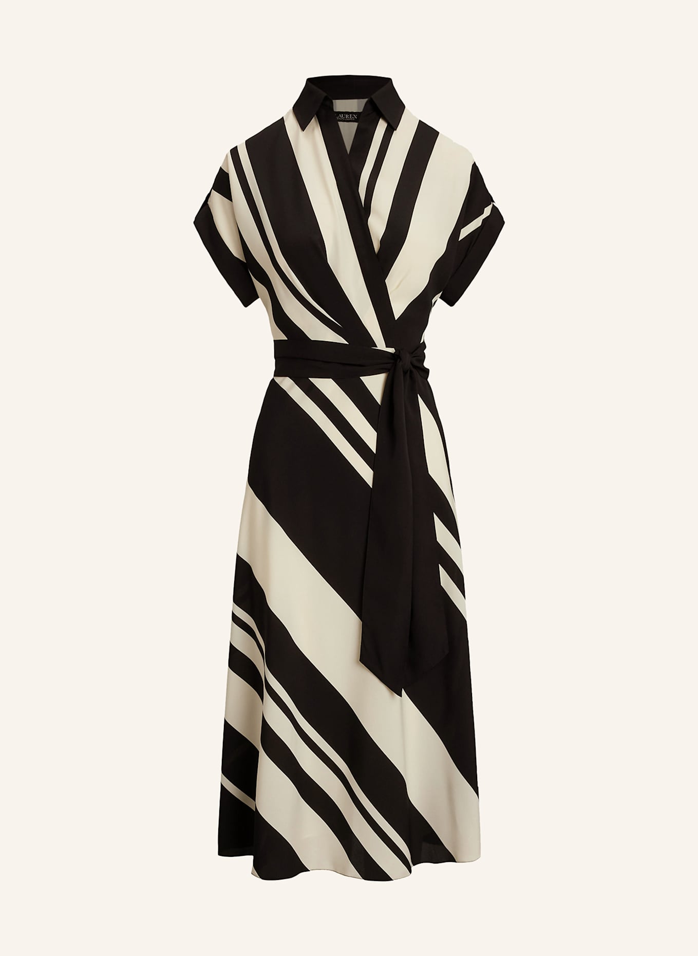 LAUREN RALPH LAUREN Kleid: SCHWARZ / CREME