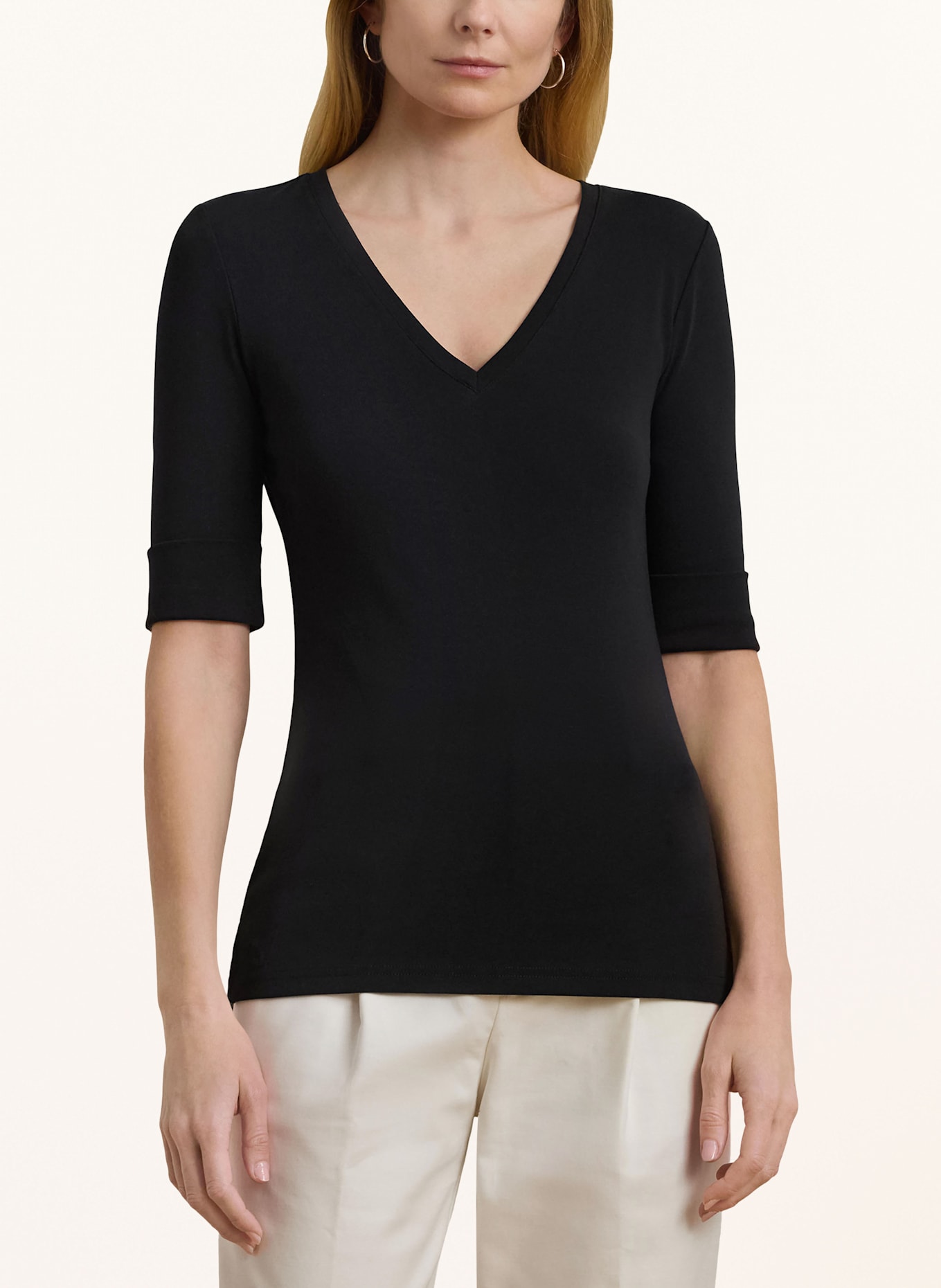 LAUREN RALPH LAUREN T-shirt: CZARNY