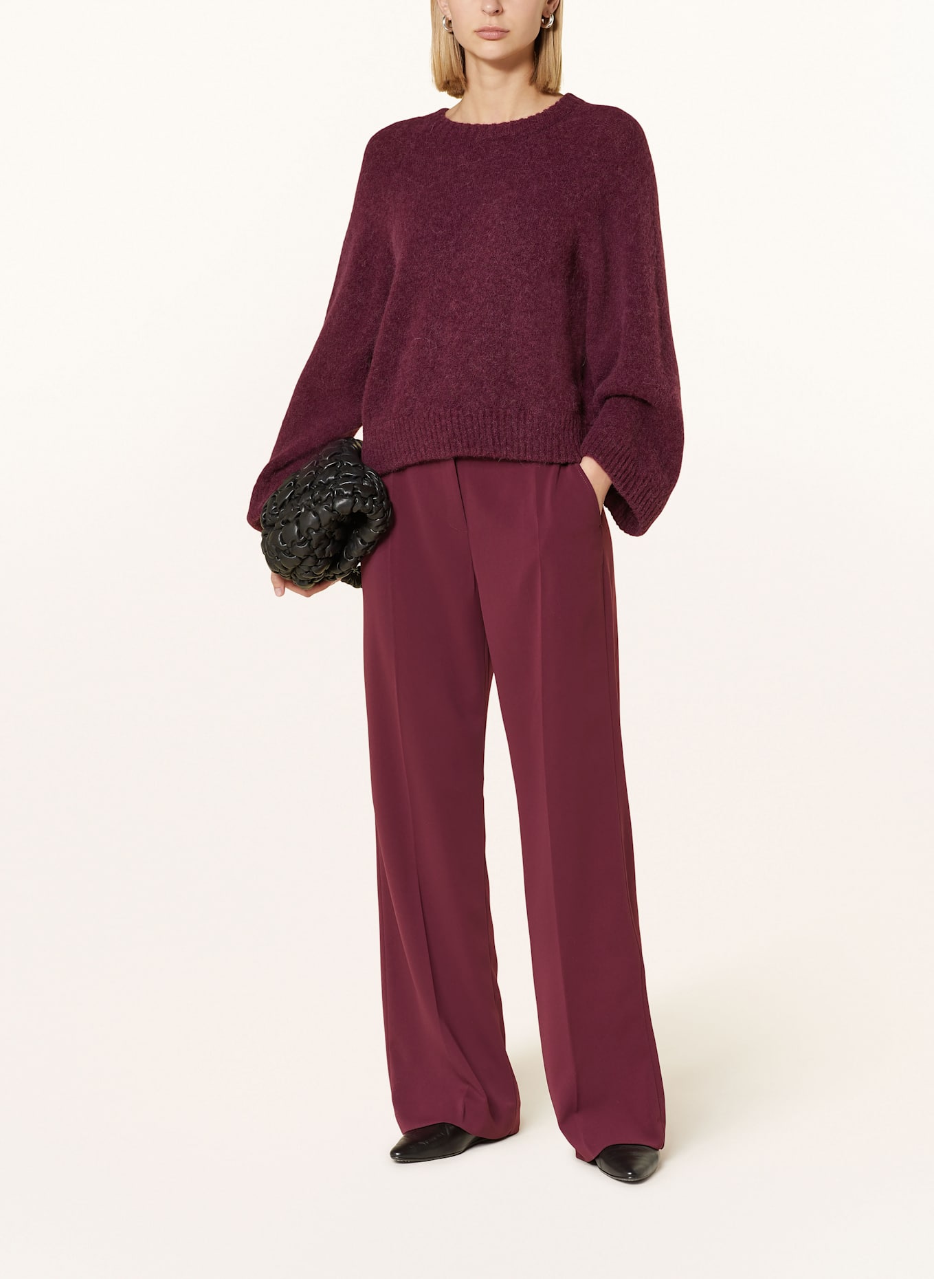 miss goodlife Pullover mit Alpaka: DUNKELROT