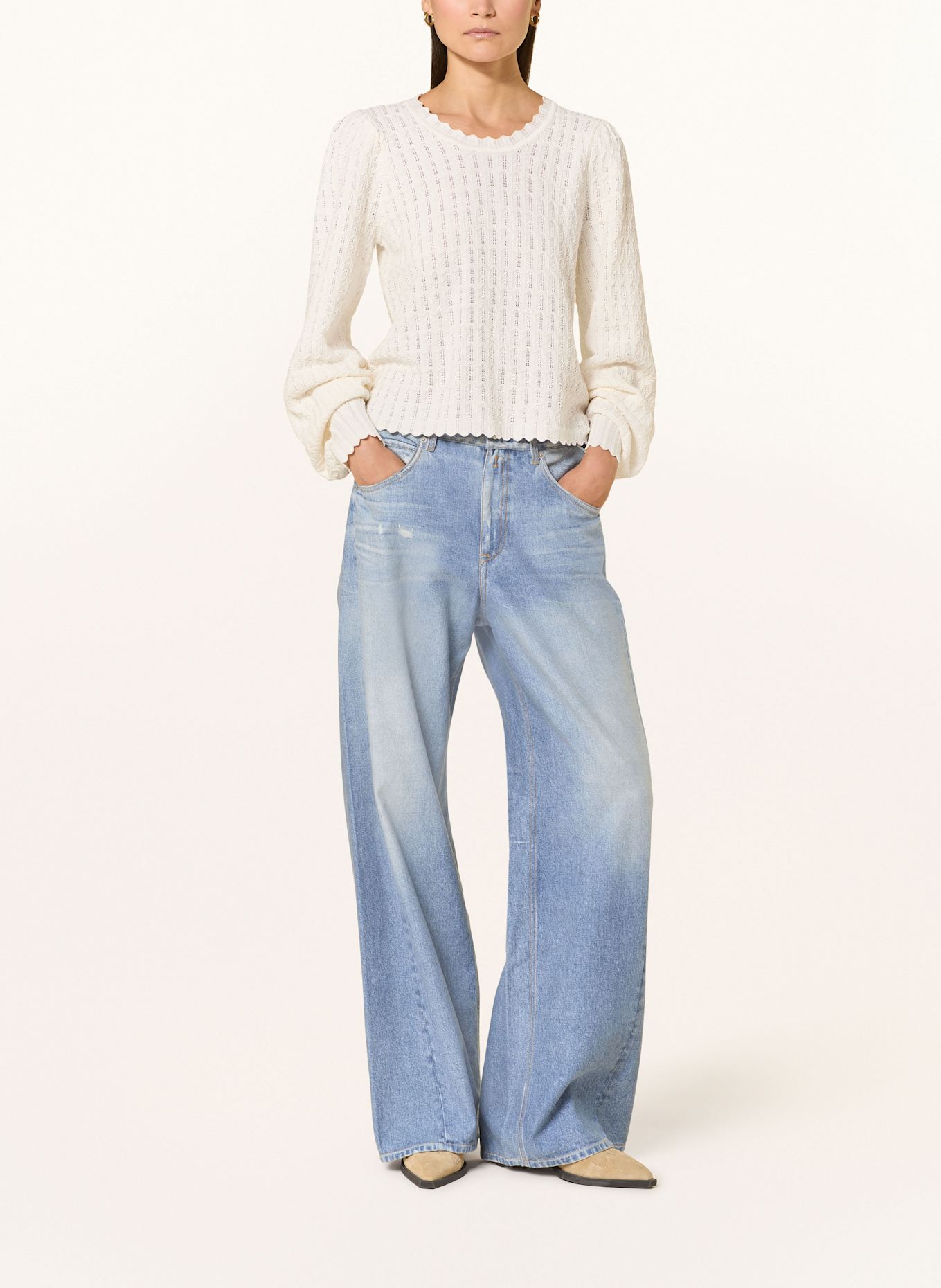 NEO NOIR Pullover: WEISS