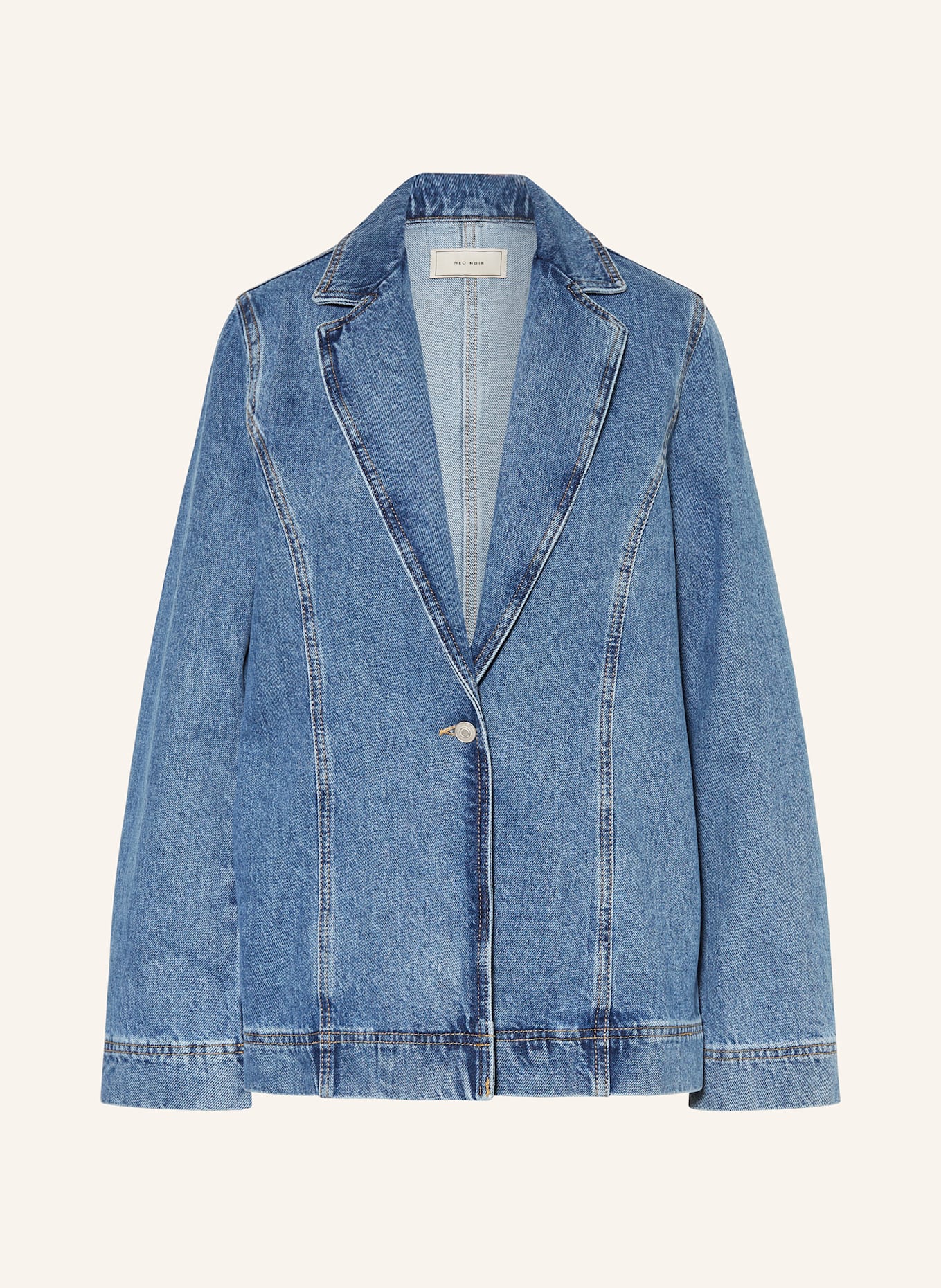 NEO NOIR DIMMA denim blazer: 140 Blue