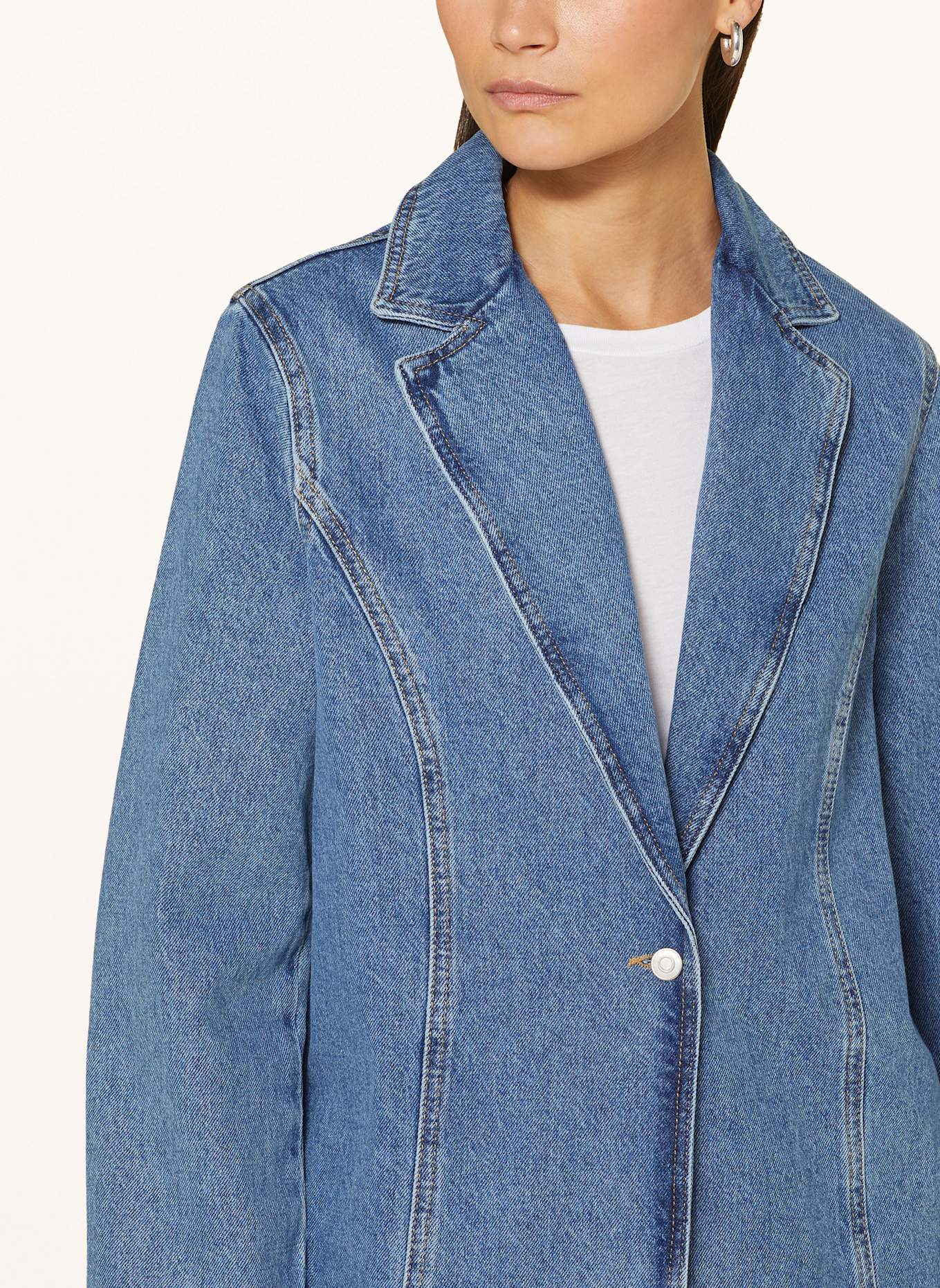 NEO NOIR DIMMA denim blazer: 140 Blue