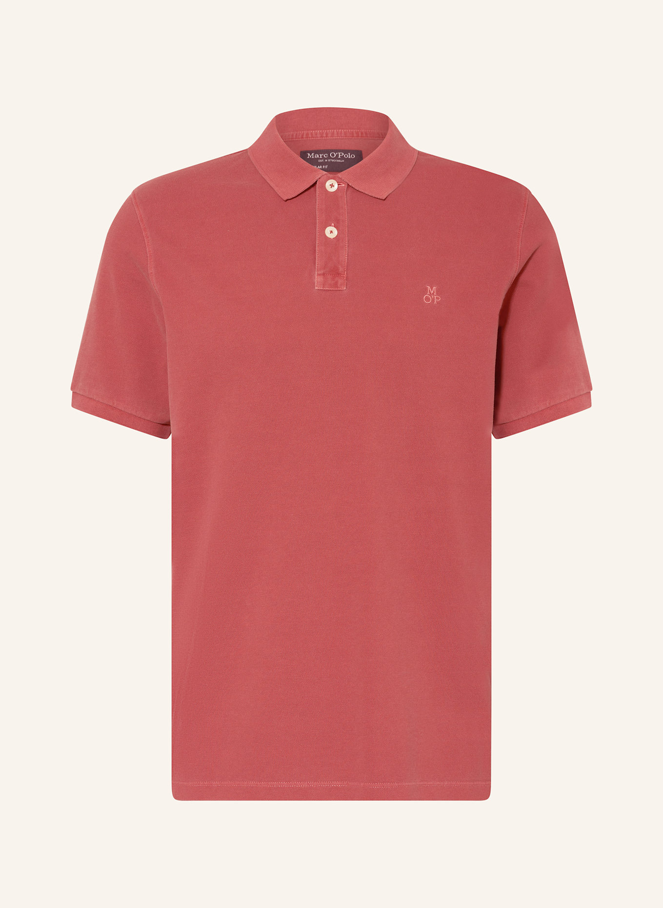 Marc O'Polo Piqué-Poloshirt: HELLROT