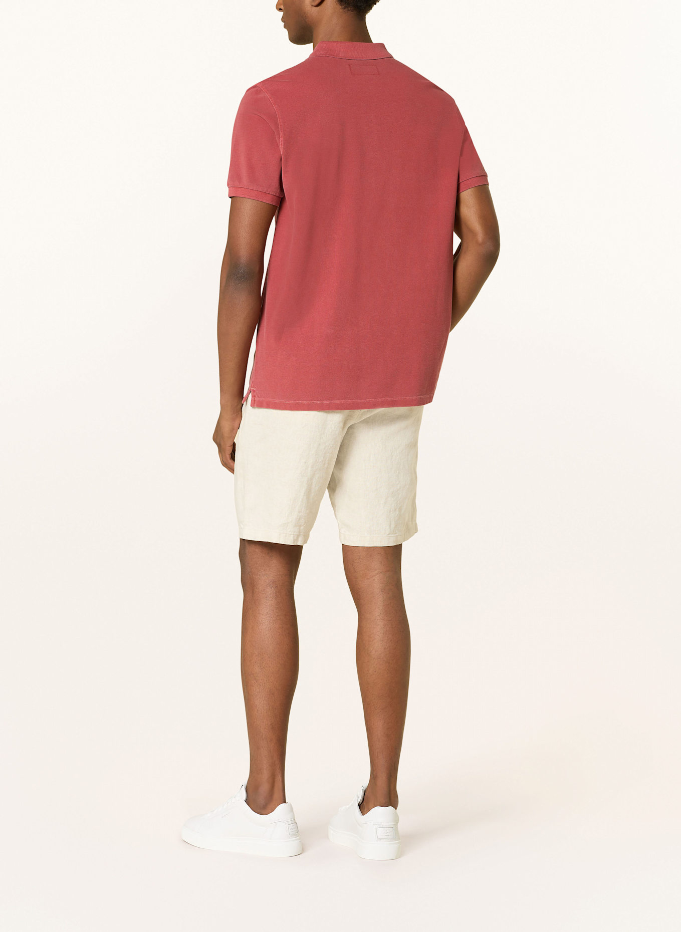 Marc O'Polo Piqué-Poloshirt: HELLROT