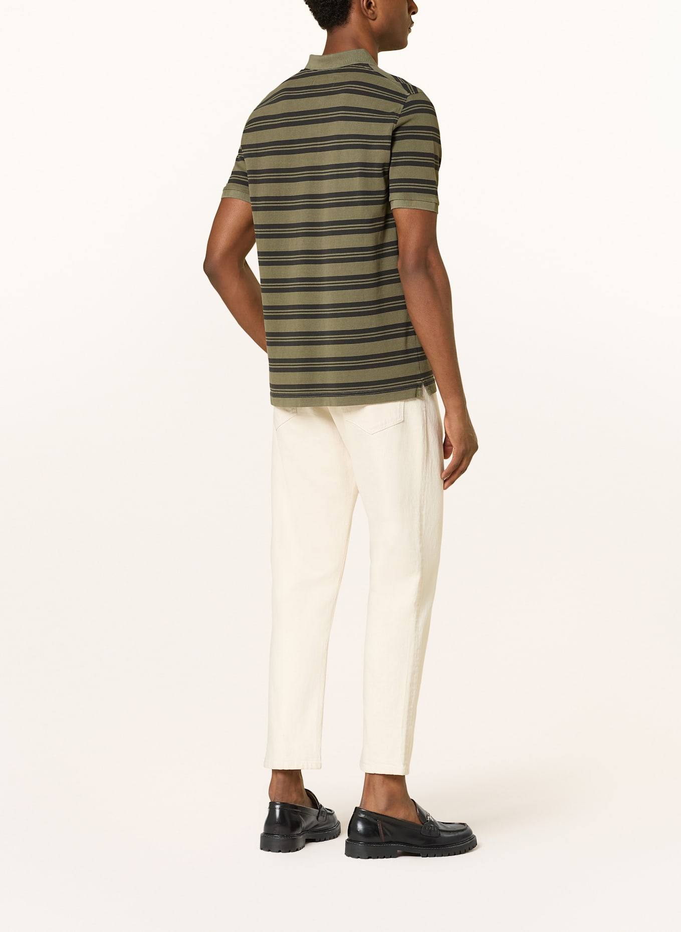 Marc O'Polo Piqué-Poloshirt Regular Fit: KHAKI / SCHWARZ