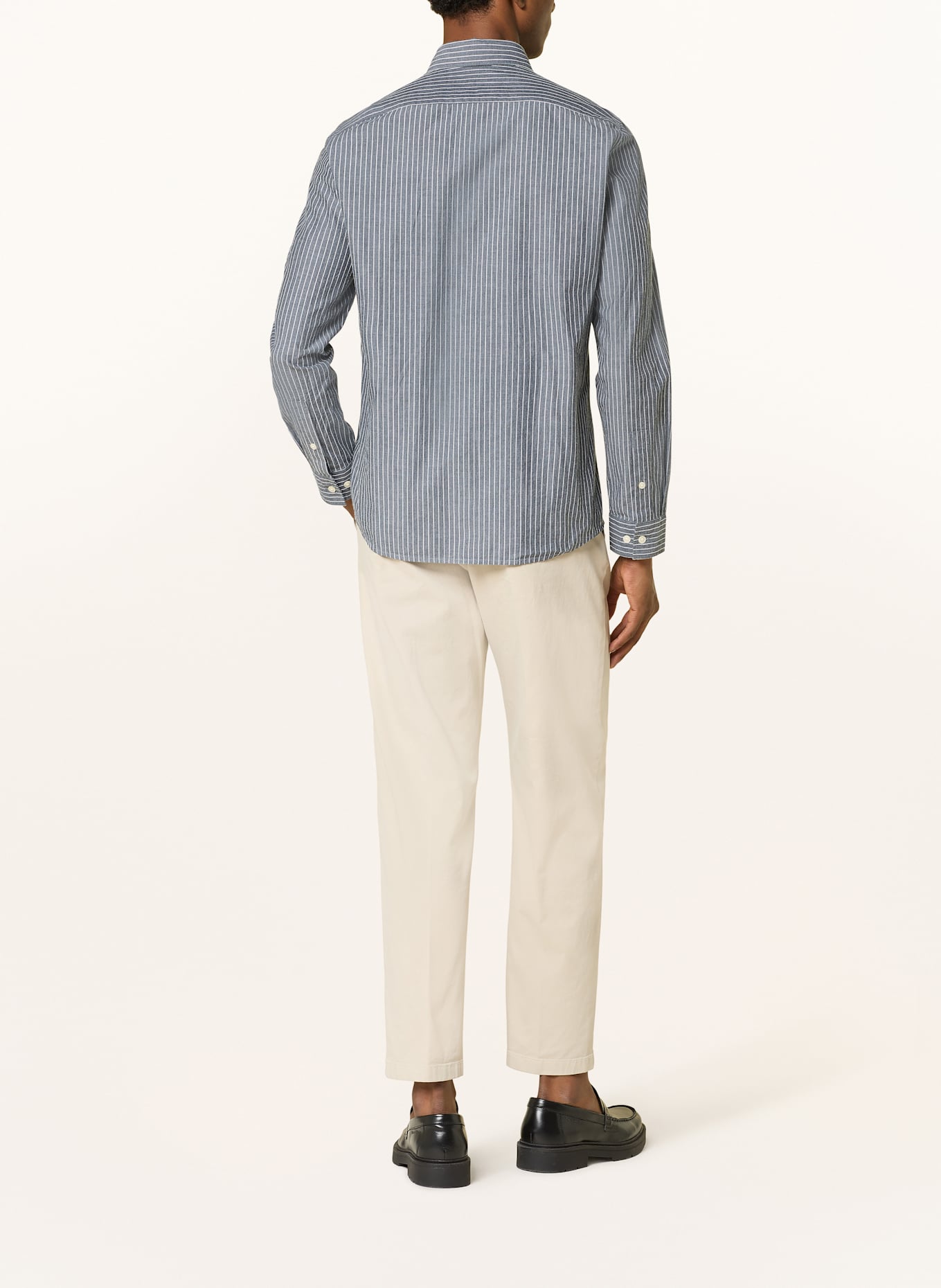 Marc O'Polo Hemd Shaped Fit: DUNKELBLAU / WEISS