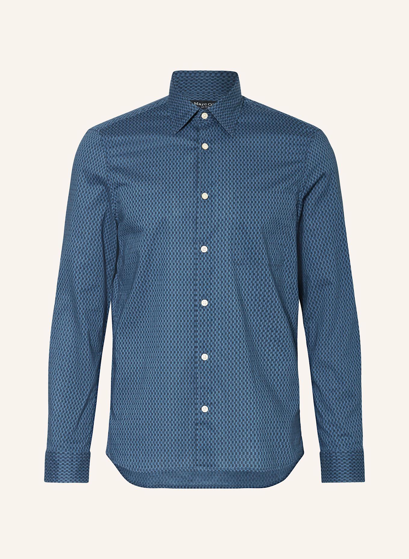 Marc O'Polo Chemise ajustée: BLEU FONCÉ / BLEU