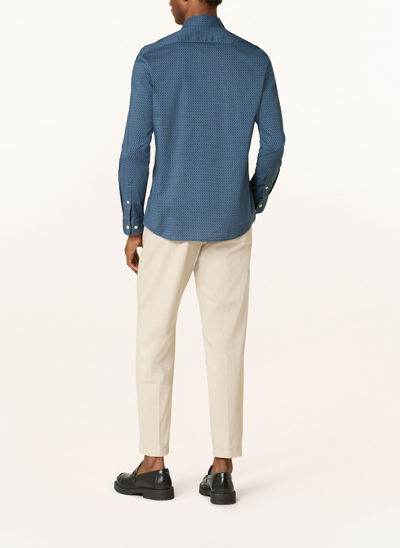 Marc O'Polo Chemise ajustée: BLEU FONCÉ / BLEU