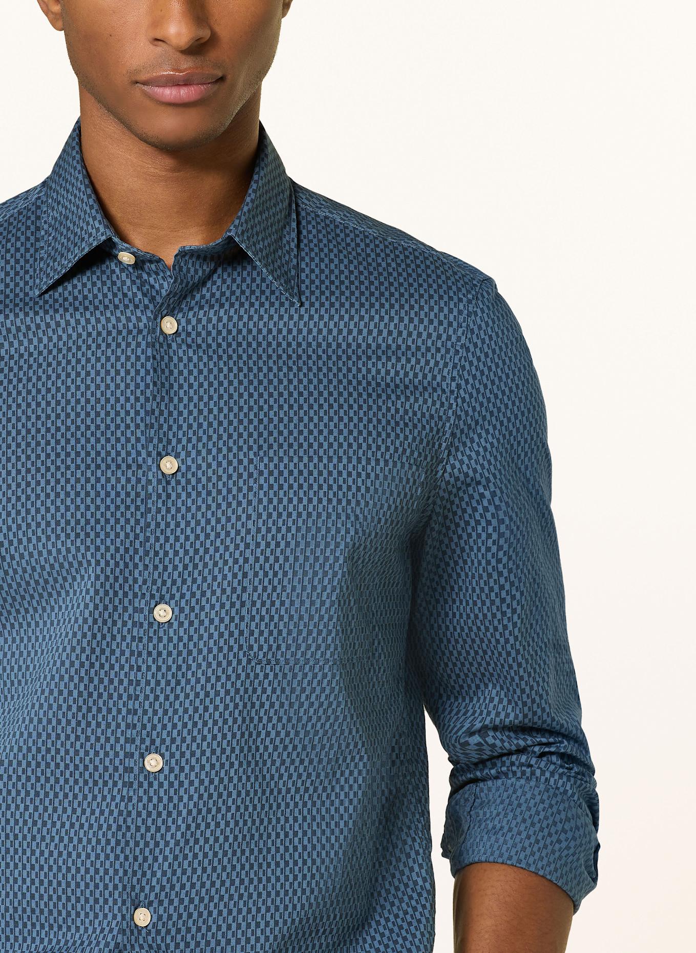Marc O'Polo Chemise ajustée: BLEU FONCÉ / BLEU