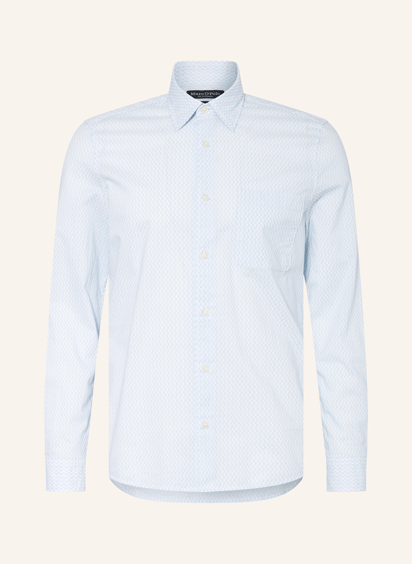Marc O'Polo Košile Shaped Fit: TMAVĚ MODRÁ/ BÍLÁ