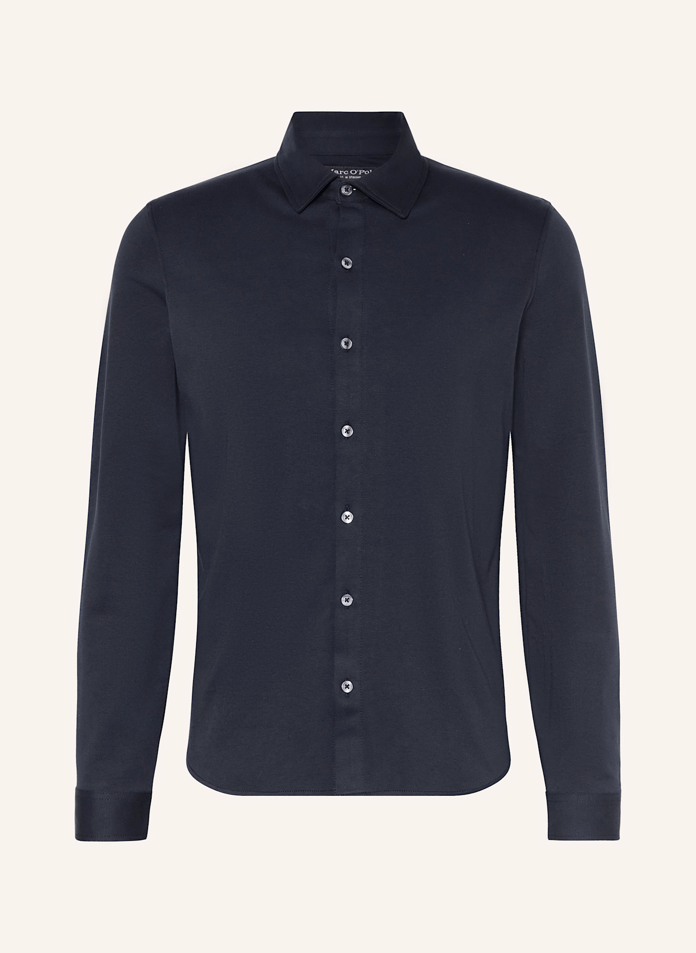 Marc O'Polo Jerseyhemd Regular Fit: DUNKELBLAU