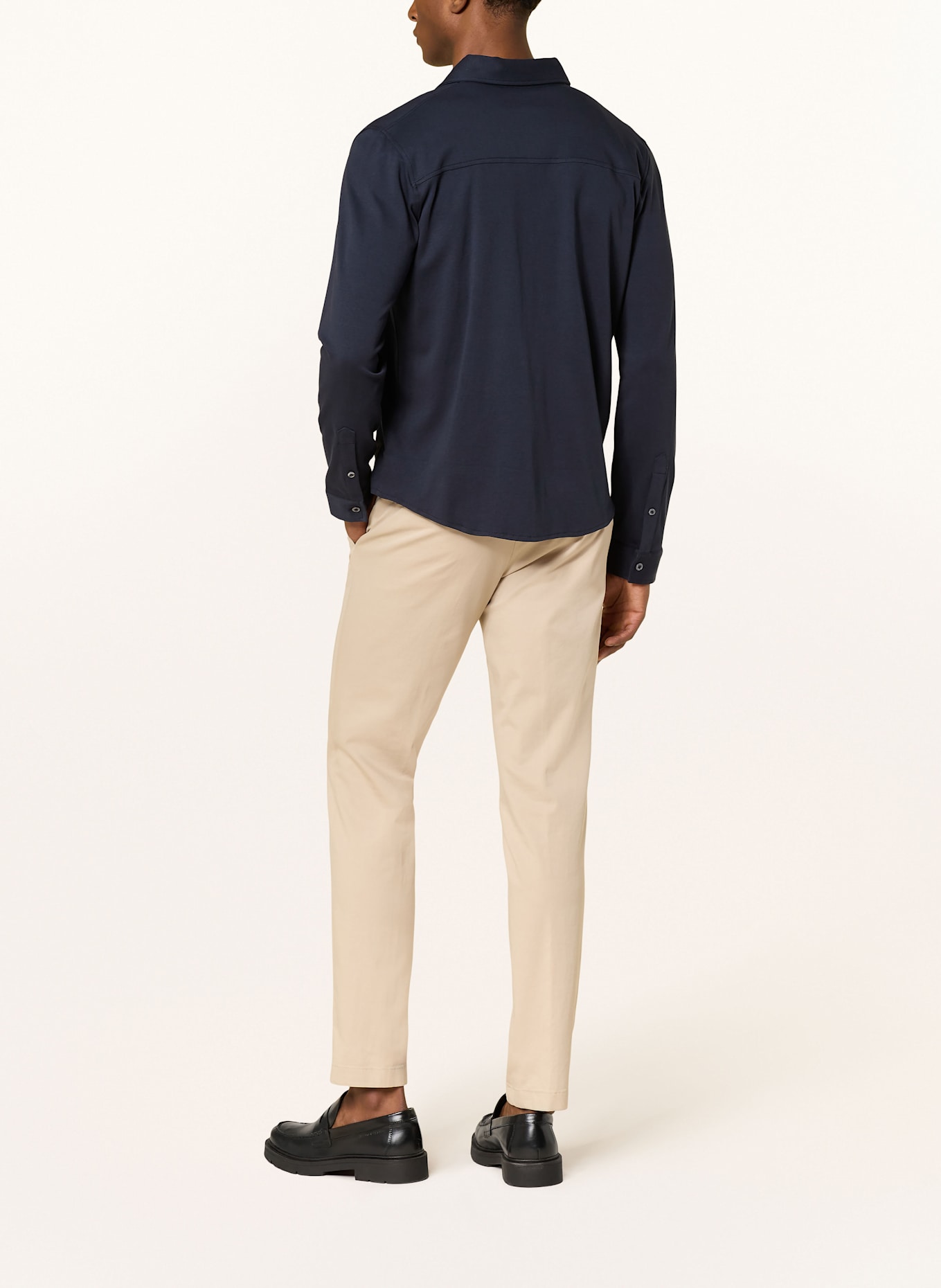 Marc O'Polo Jerseyhemd Regular Fit: DUNKELBLAU