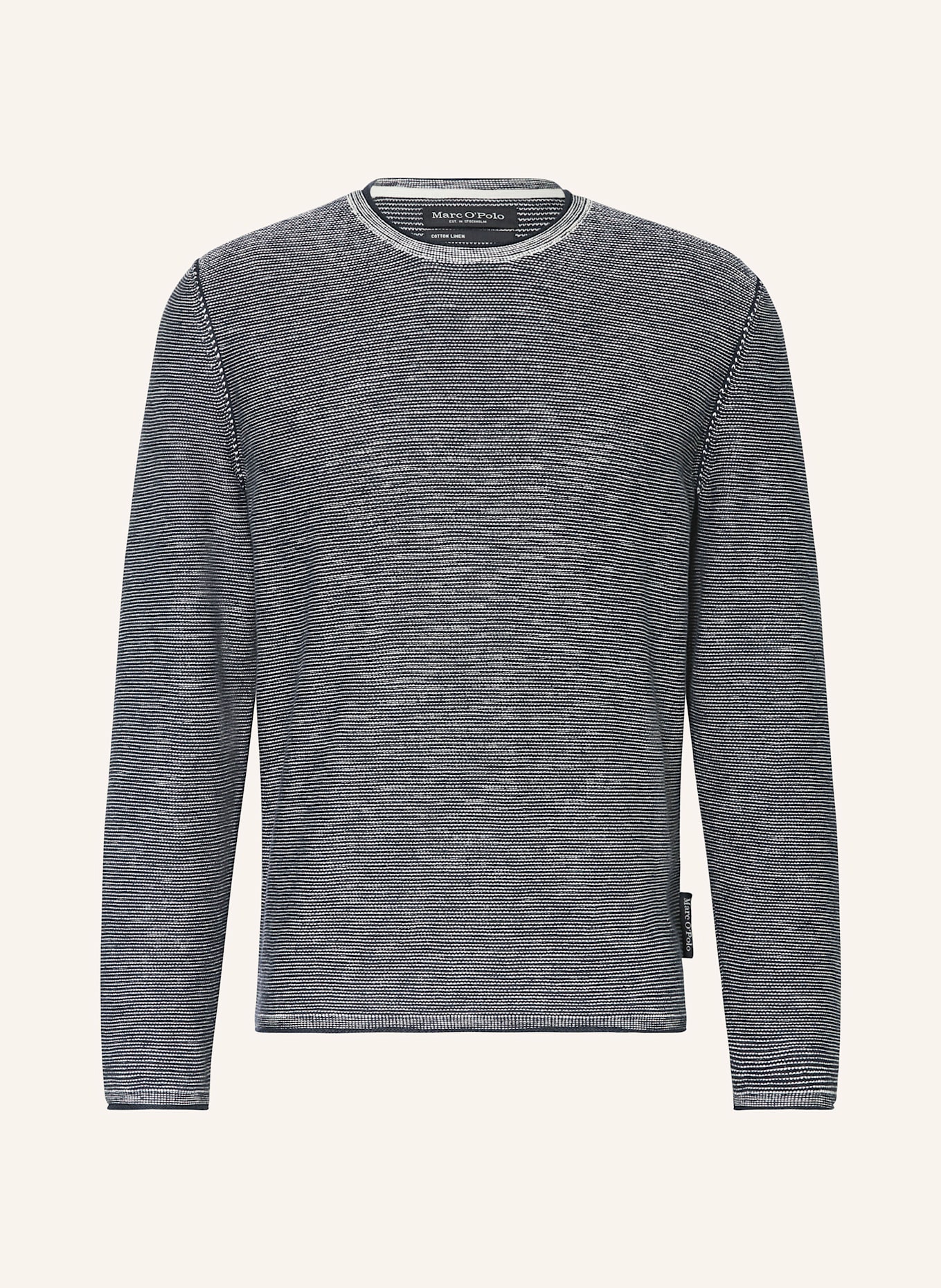 Marc O'Polo Pullover: DUNKELBLAU / WEISS