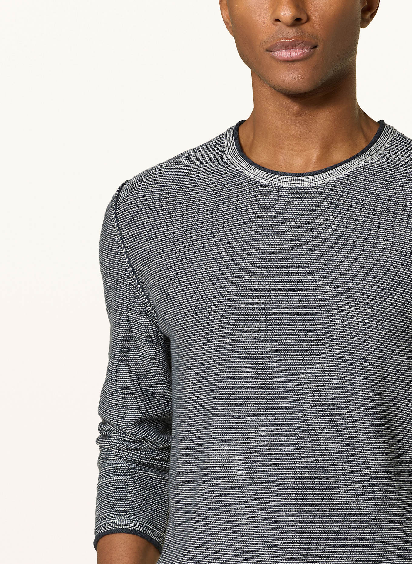 Marc O'Polo Pullover: DUNKELBLAU / WEISS