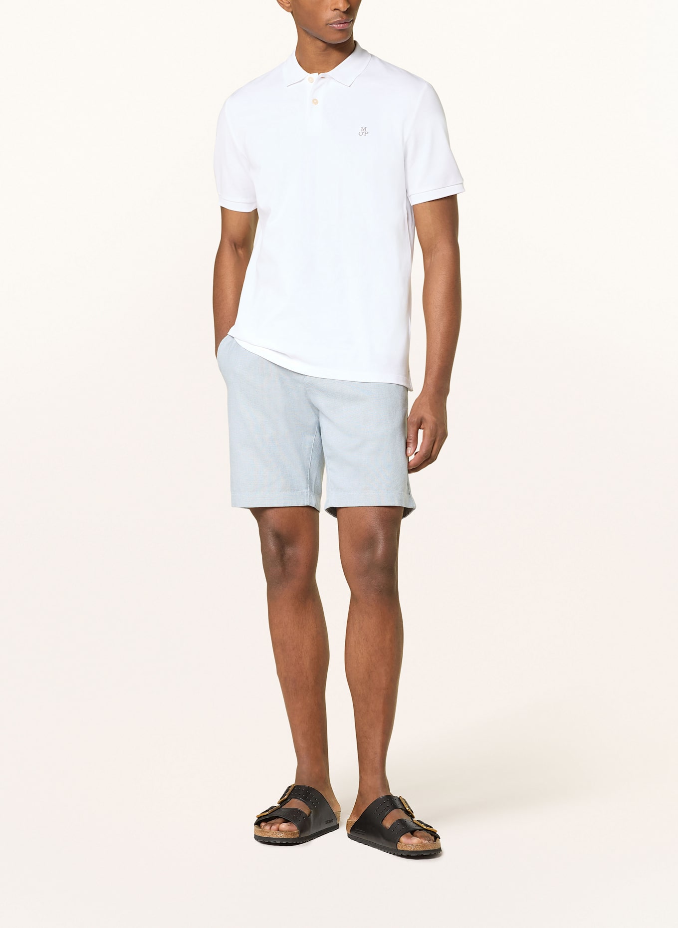 Marc O'Polo Piqué polo shirt regular fit: WHITE