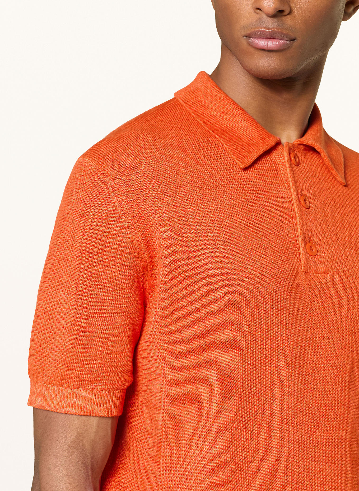 Marc O'Polo Knitted polo shirt regular fit: RED