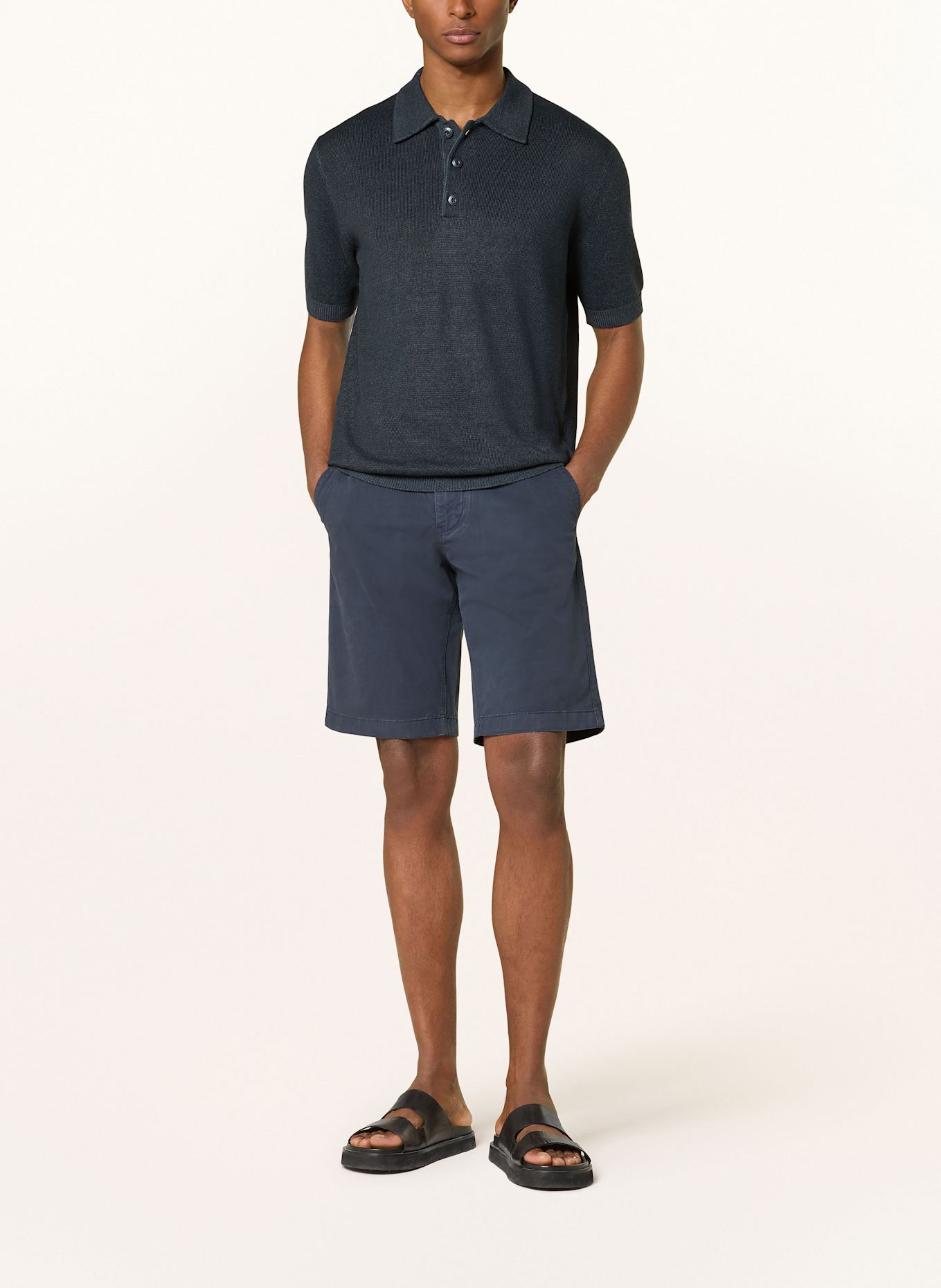 Marc O'Polo Shorts Regular Fit: DUNKELBLAU