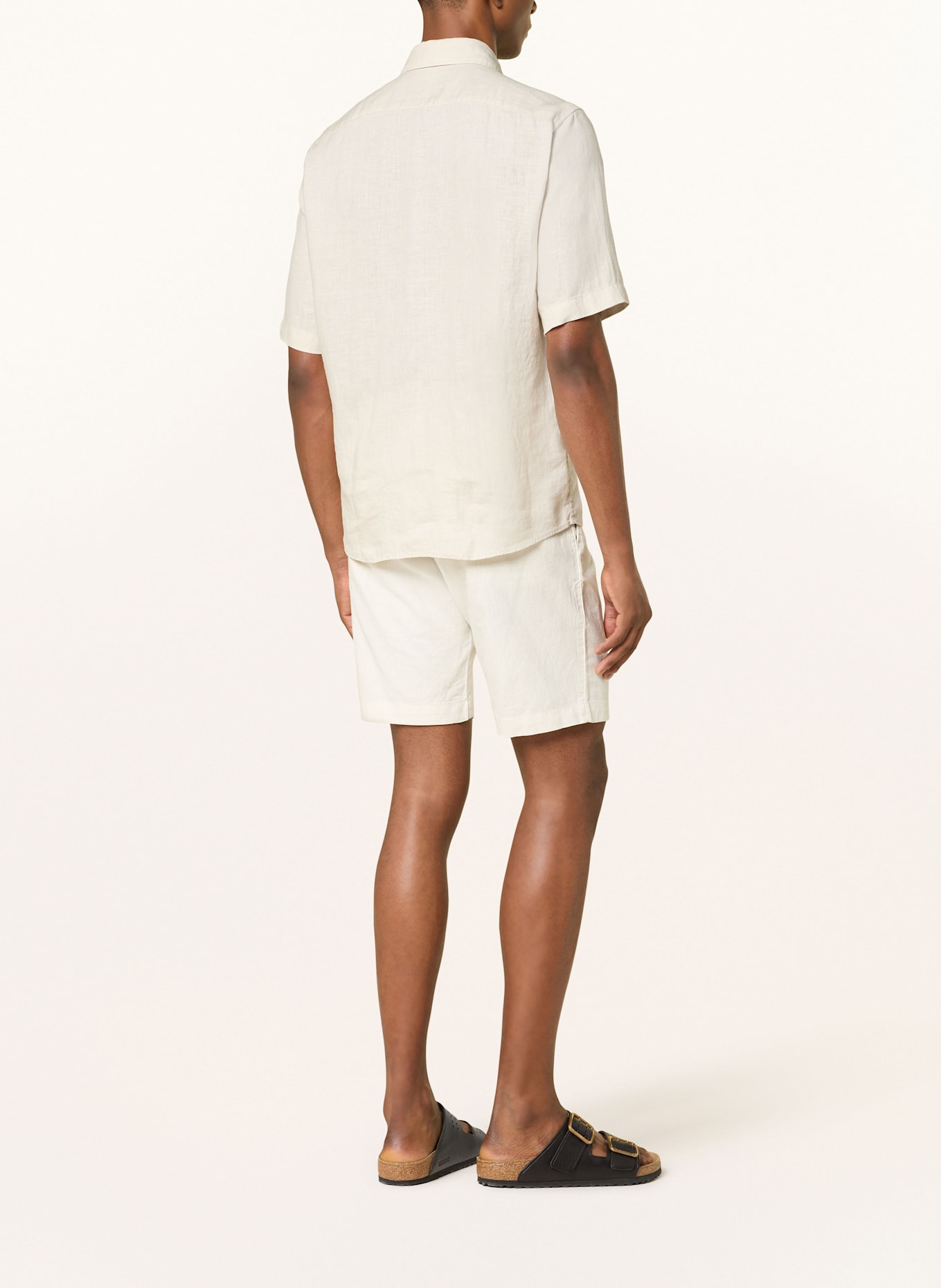 Marc O'Polo Kurzarm-Hemd Regular Fit aus Leinen: BEIGE
