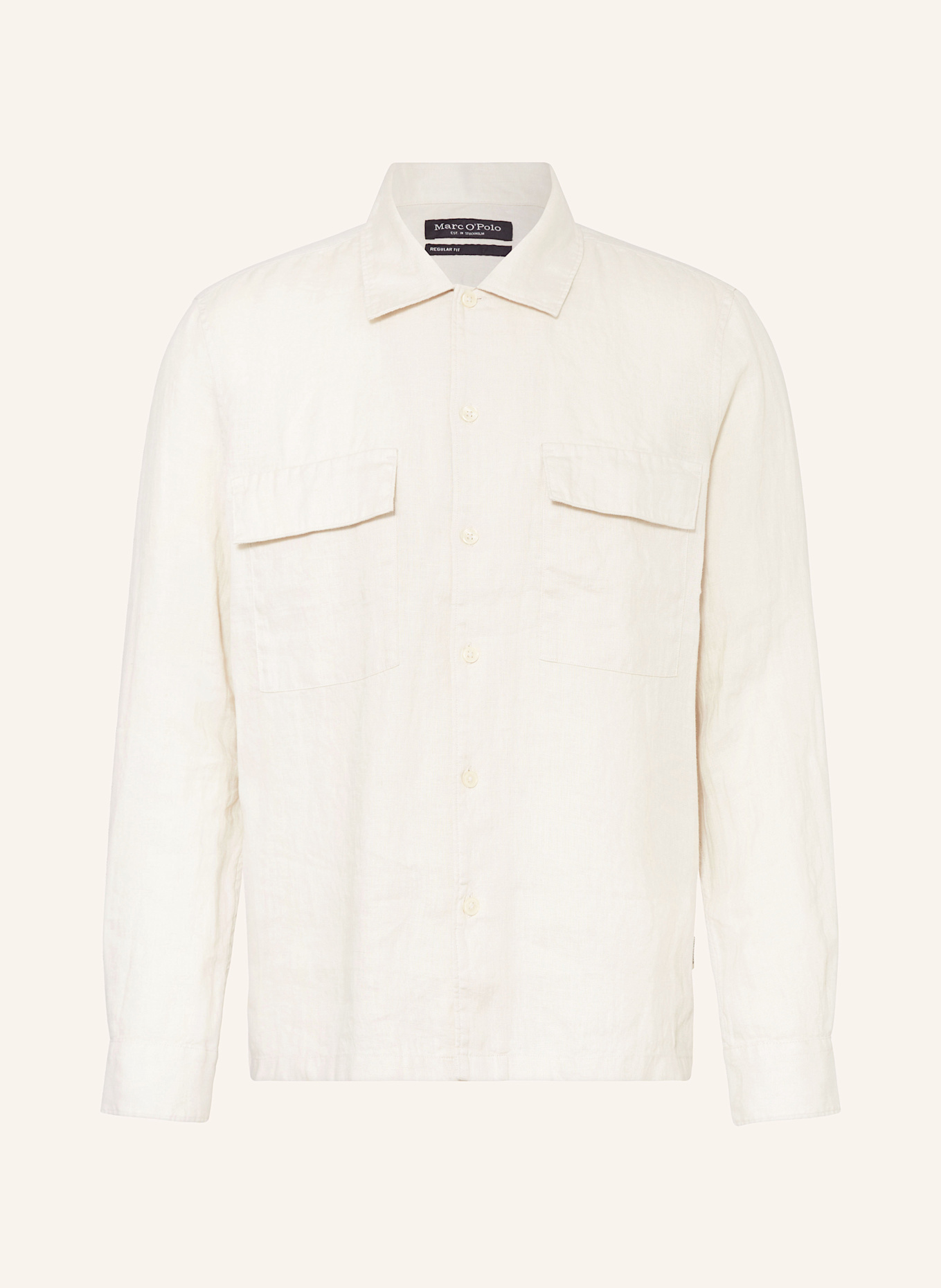 Marc O'Polo Regular fit linen shirt: CREAM