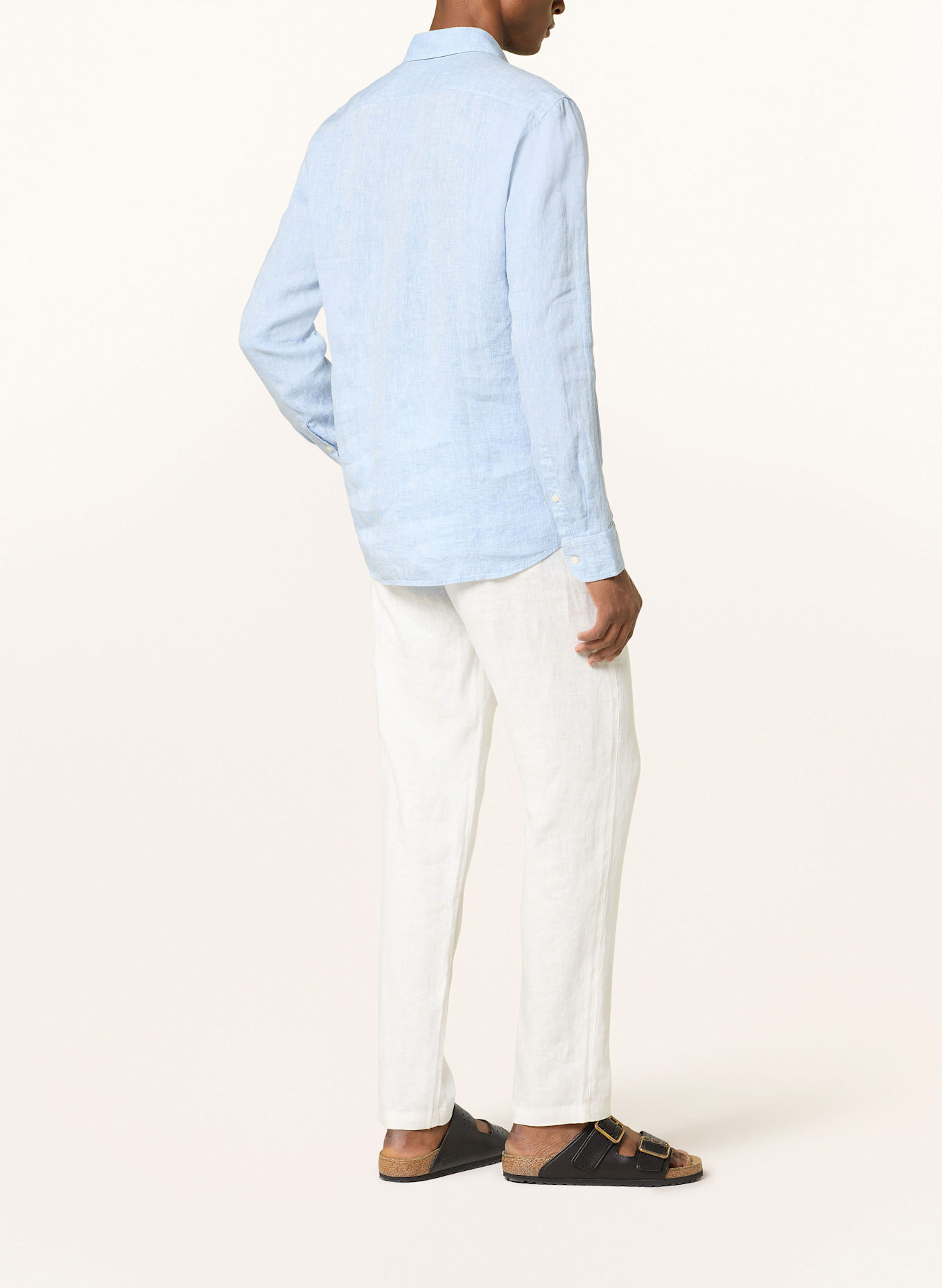 Marc O'Polo Leinenhemd Shaped Fit: HELLBLAU