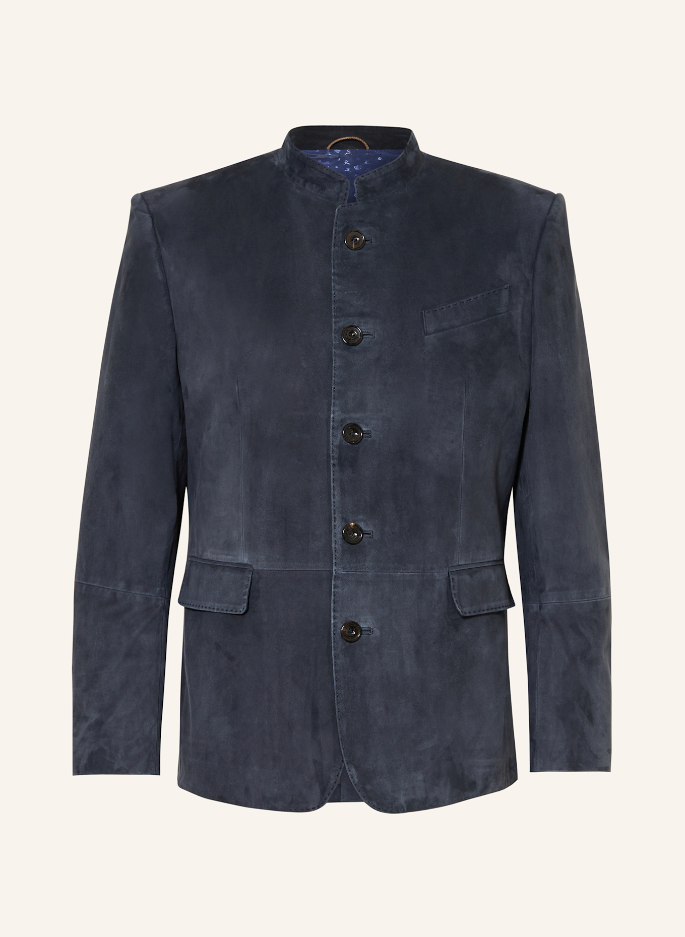 HABSBURG Lederjanker VINCENT: DUNKELBLAU