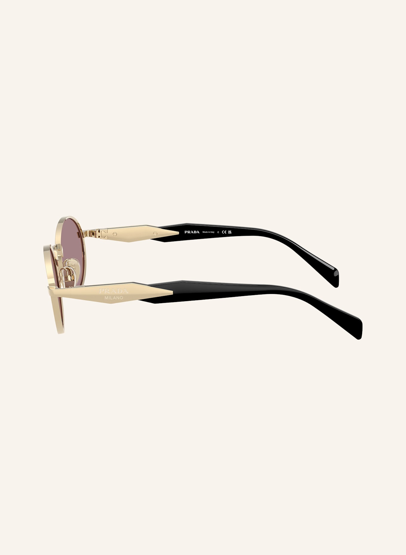 PRADA Sonnenbrille PR 65ZS: ZVN20I - GOLD/ BRAUN