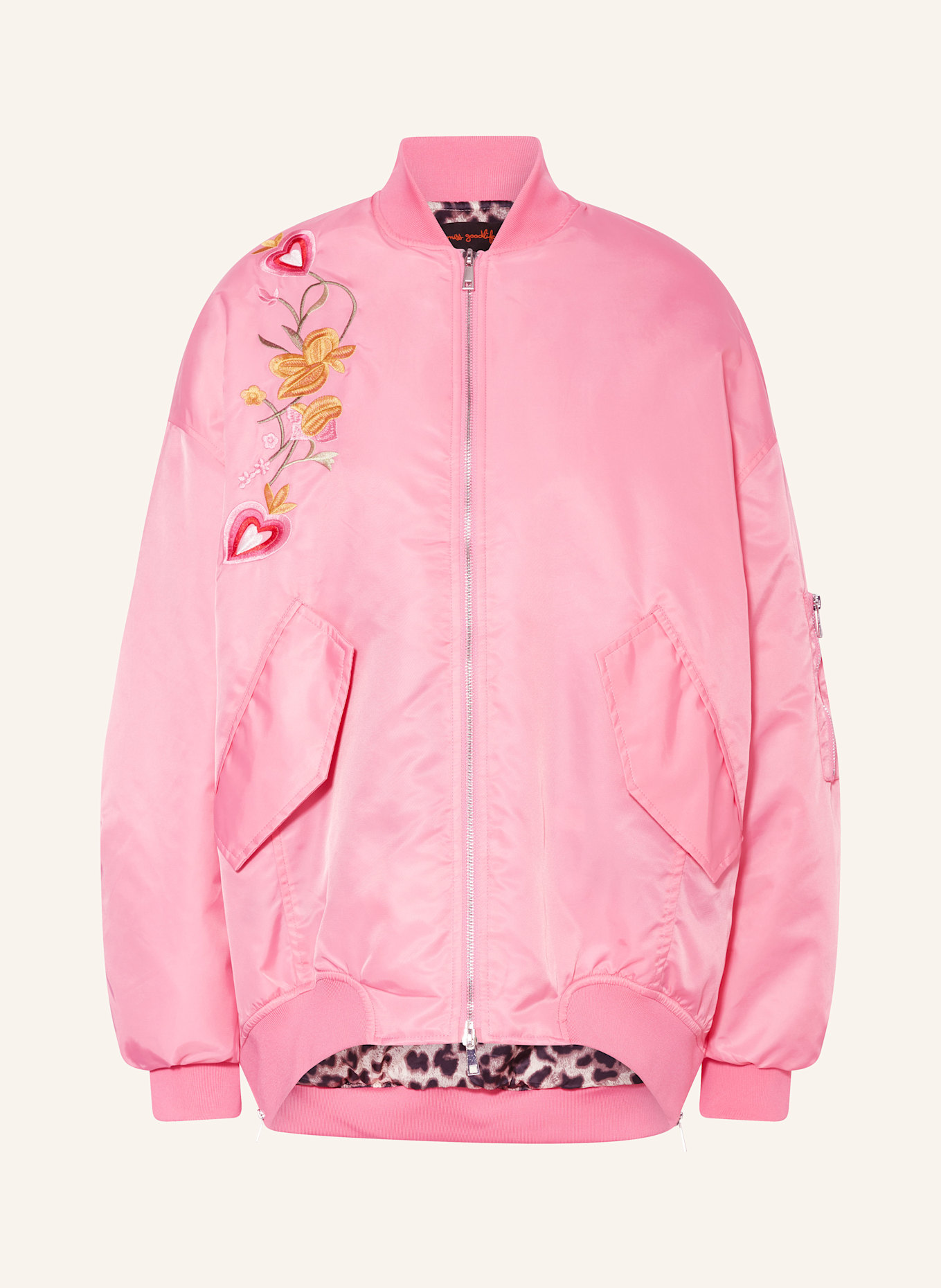 miss goodlife Bomber jacket: PINK