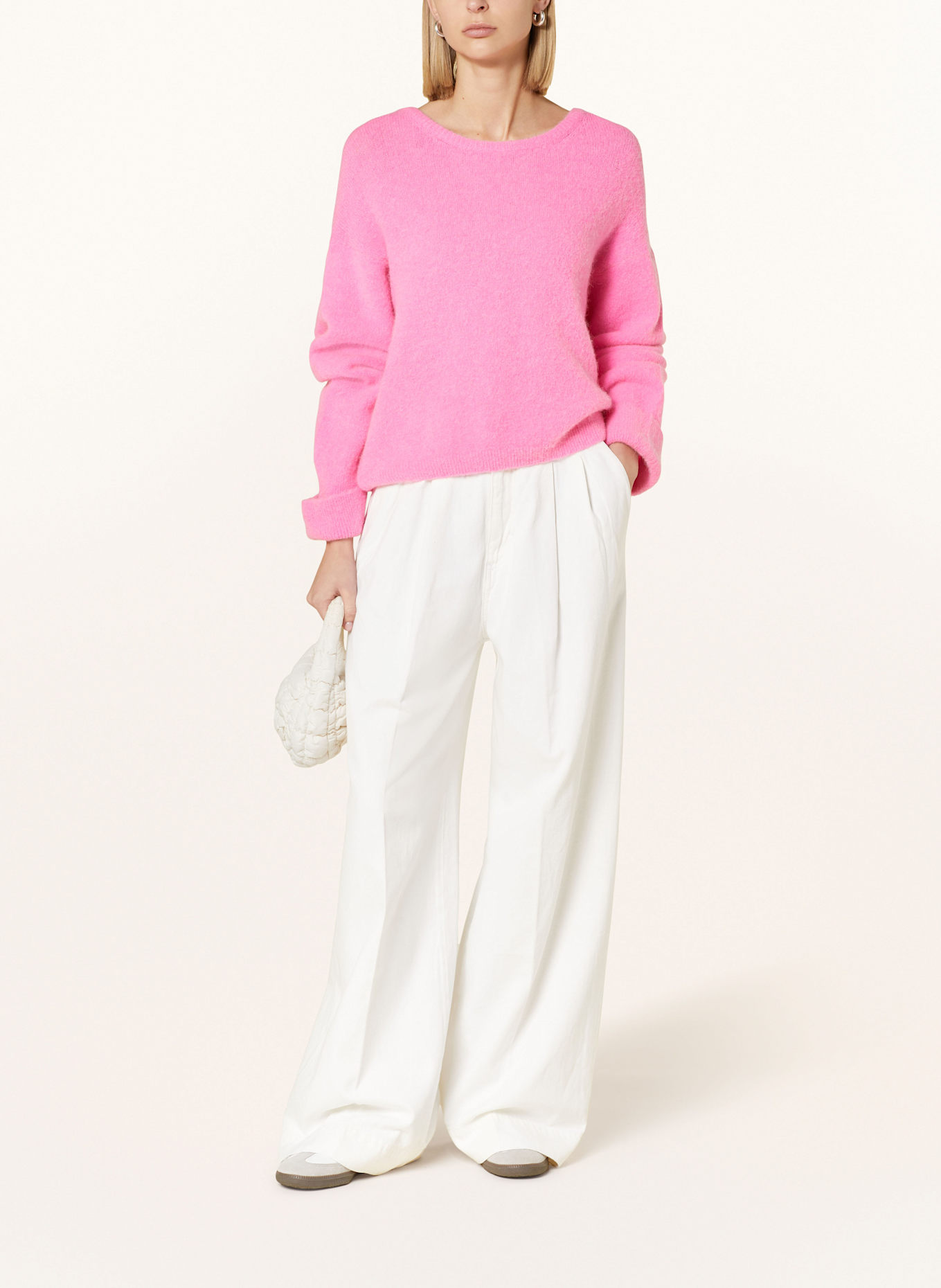 miss goodlife Pullover mit Alpaka: NEONPINK