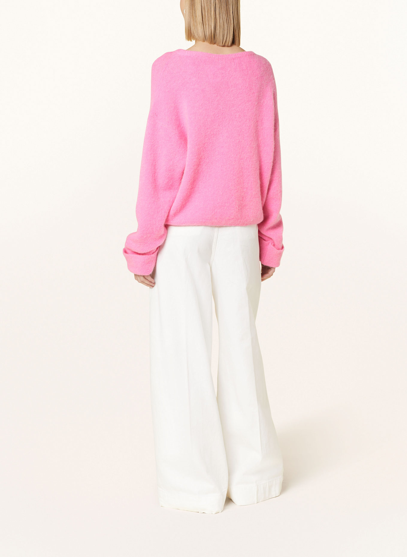 miss goodlife Pullover mit Alpaka: NEONPINK