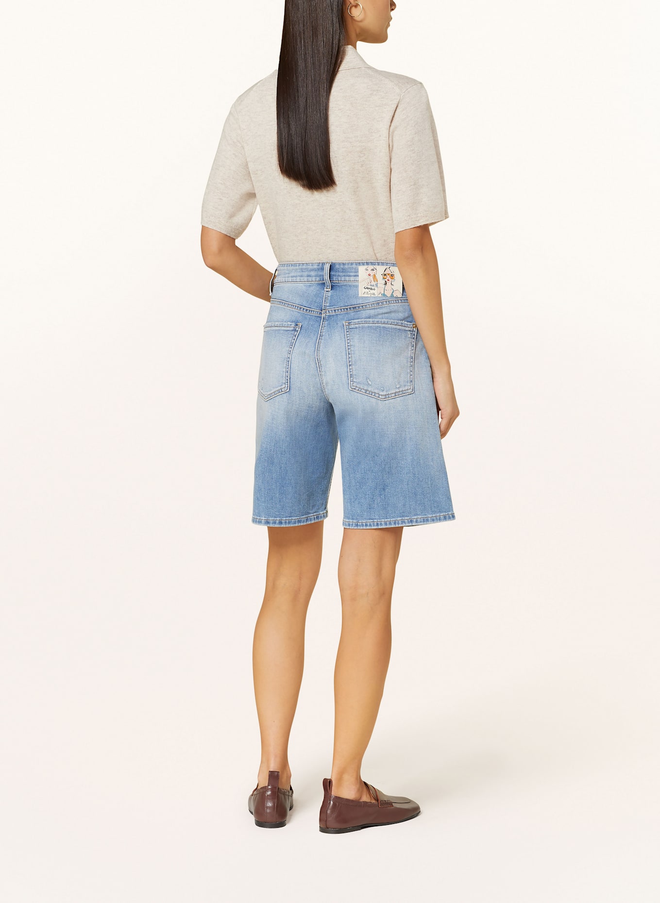 CAMBIO Denim shorts BILLIE: 5281 lefth bleach authentic us