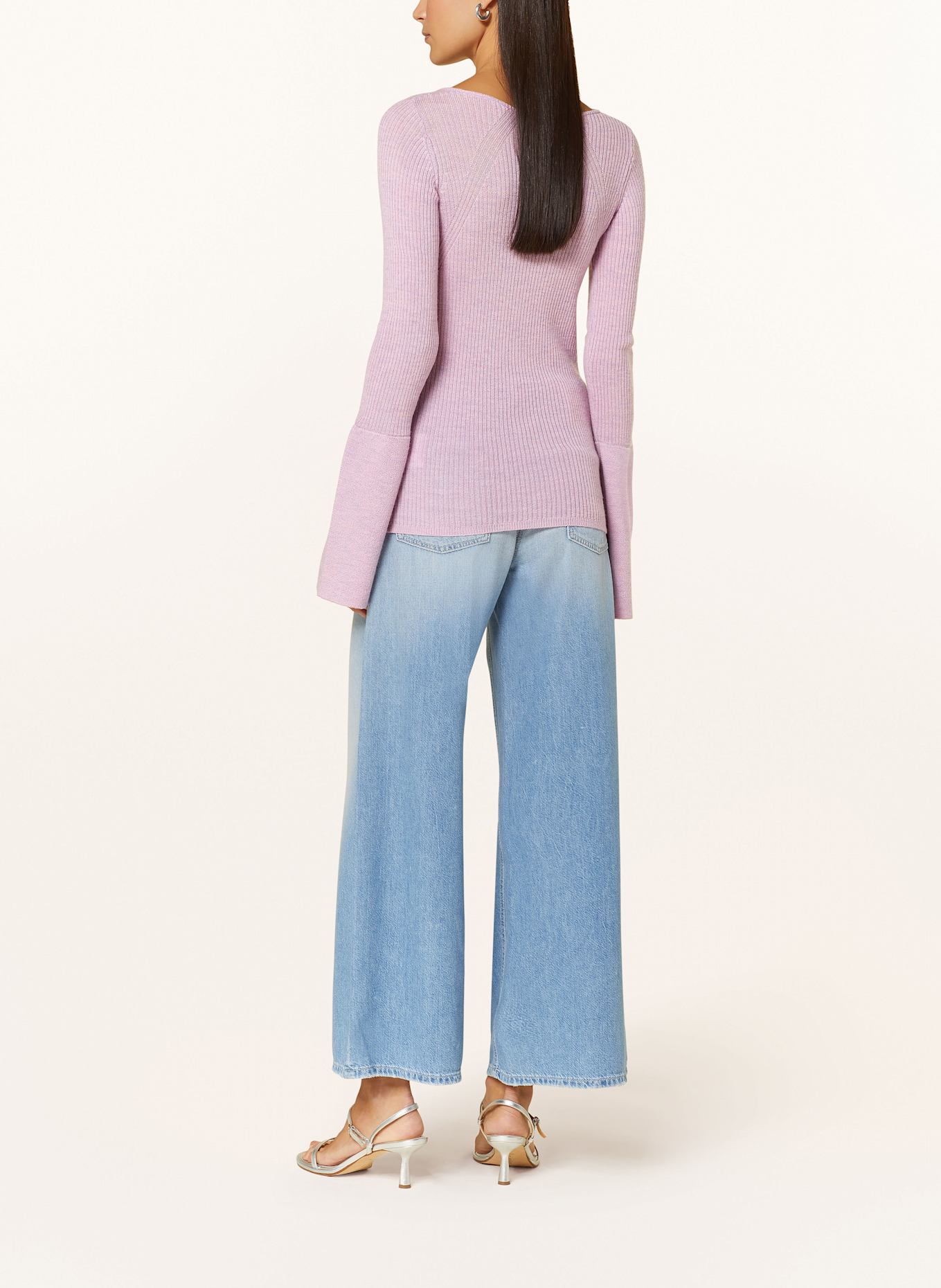 CAMBIO Jeansy flare PALAZZO: 5265 drapy light used