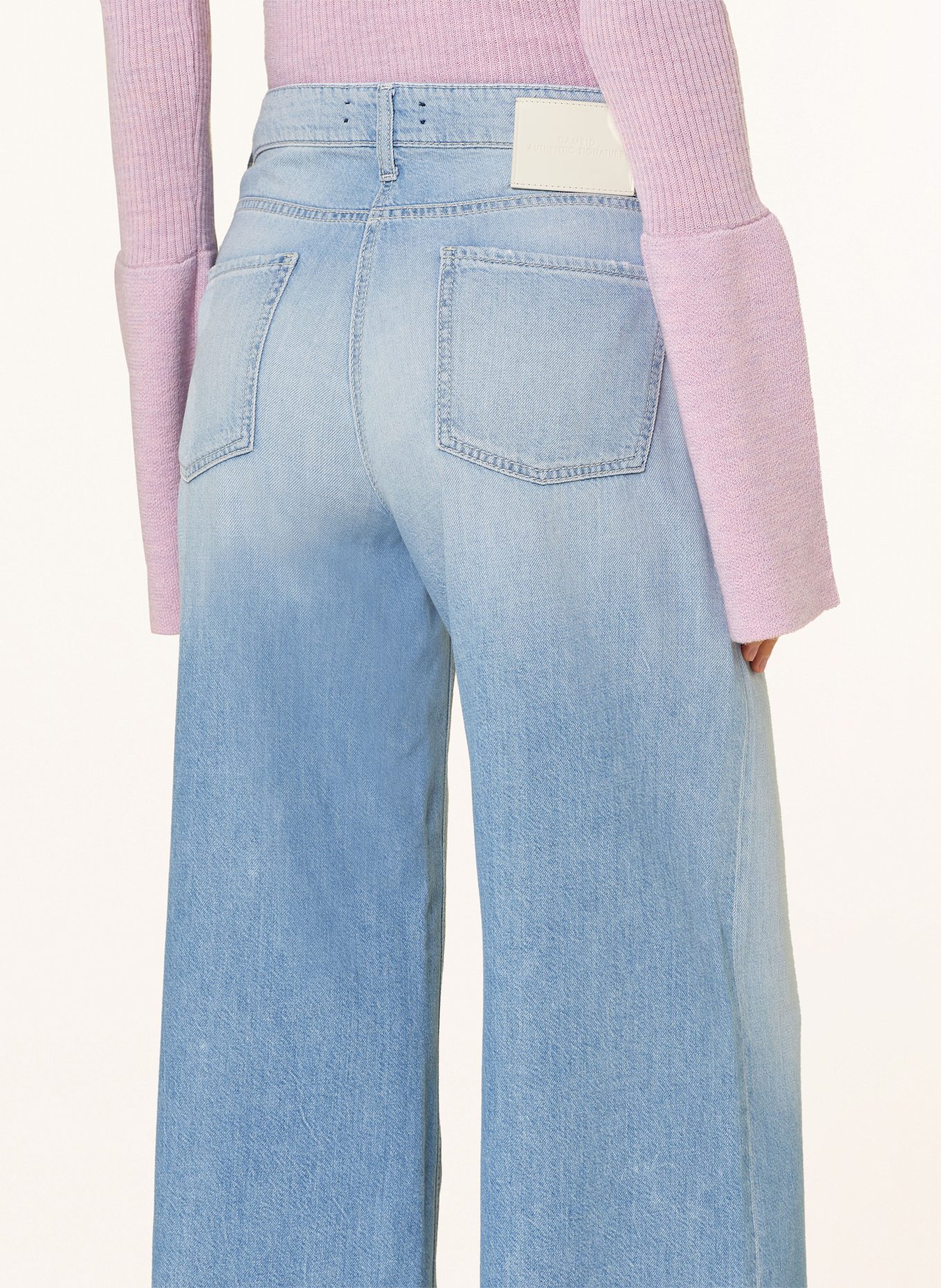 CAMBIO Jeansy flare PALAZZO: 5265 drapy light used
