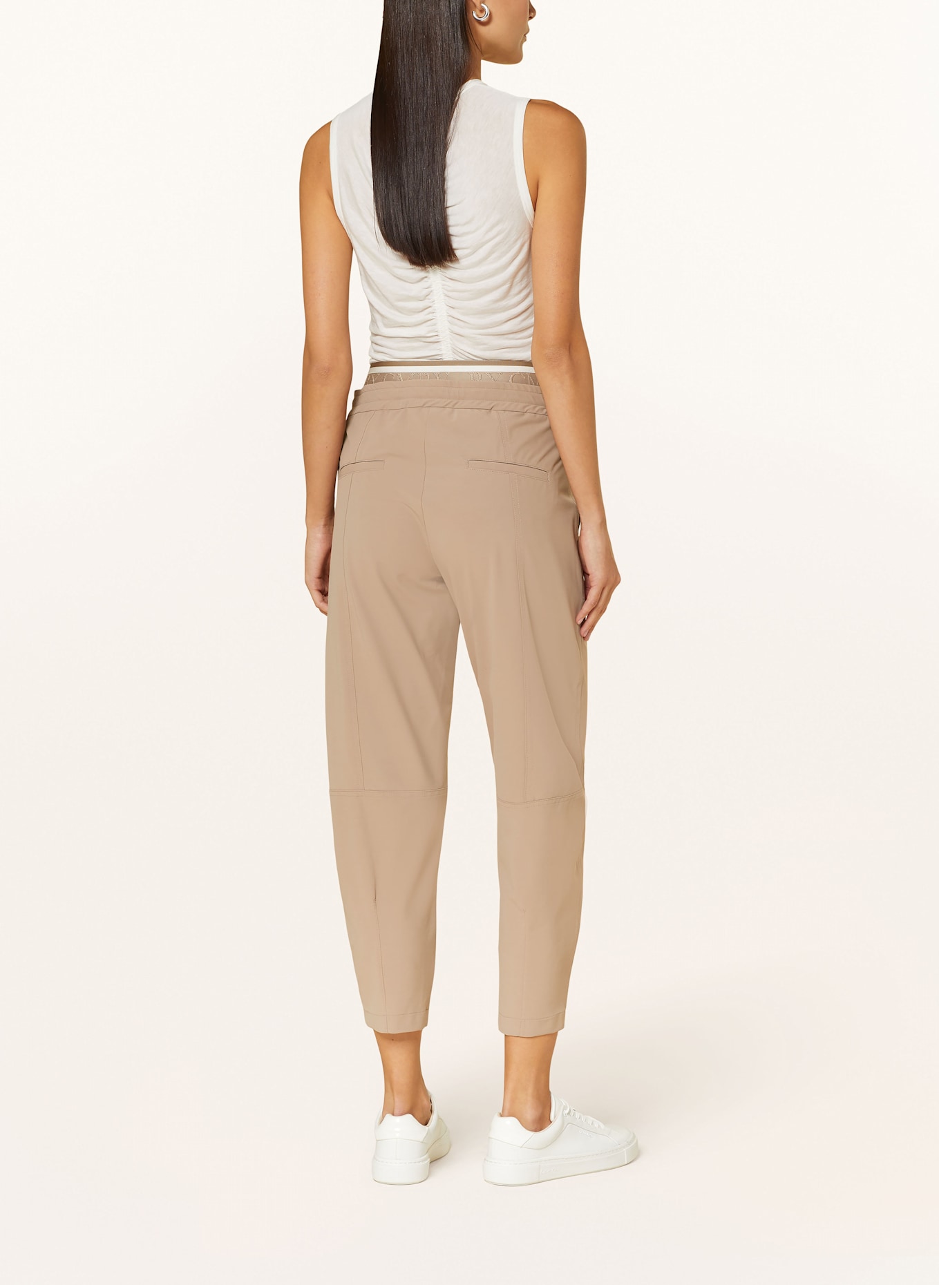 CAMBIO 7/8-Hoser EDEN im Jogging-Stil: BEIGE