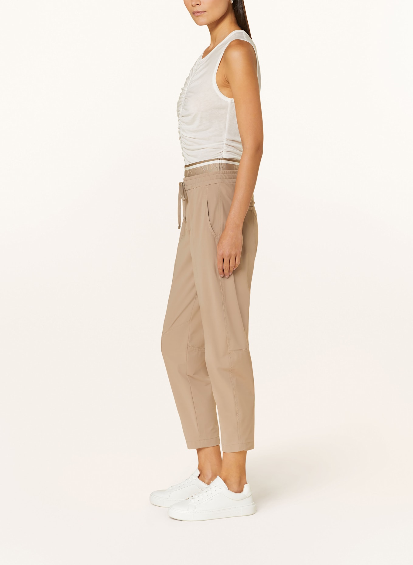 CAMBIO 7/8-Hoser EDEN im Jogging-Stil: BEIGE