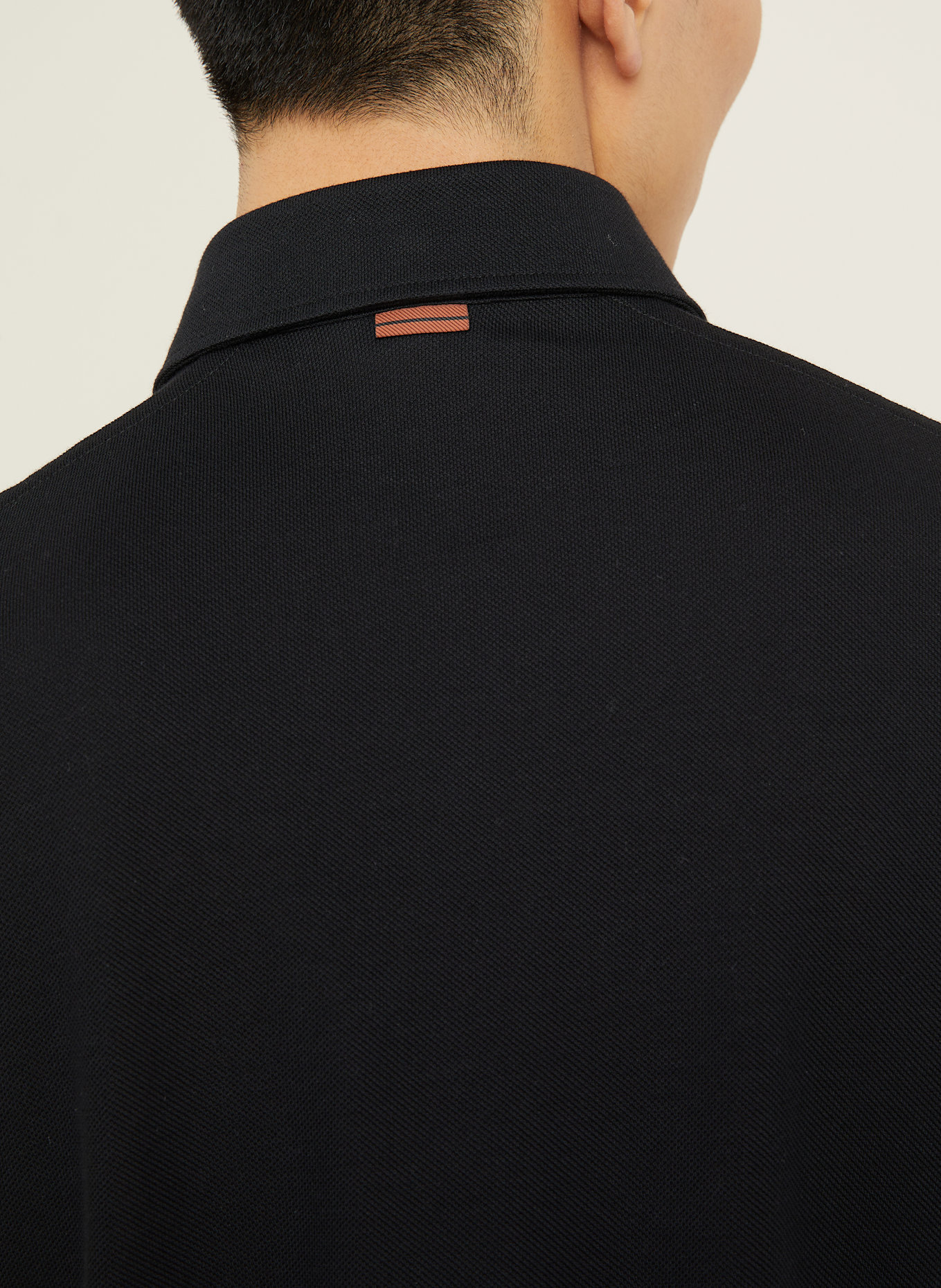 ZEGNA Piqué-Poloshirt: SCHWARZ