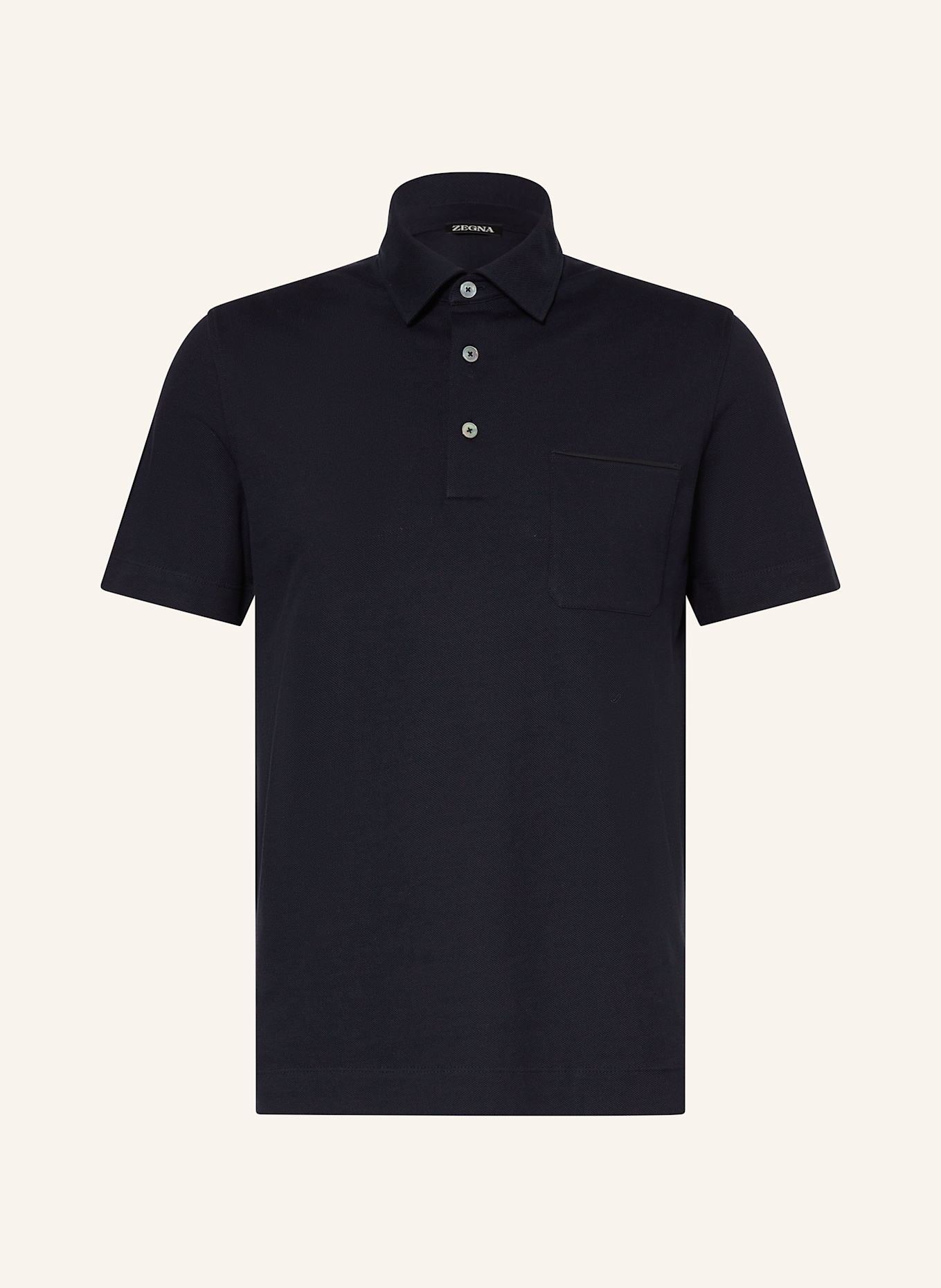 ZEGNA Piqué-Poloshirt: DUNKELBLAU