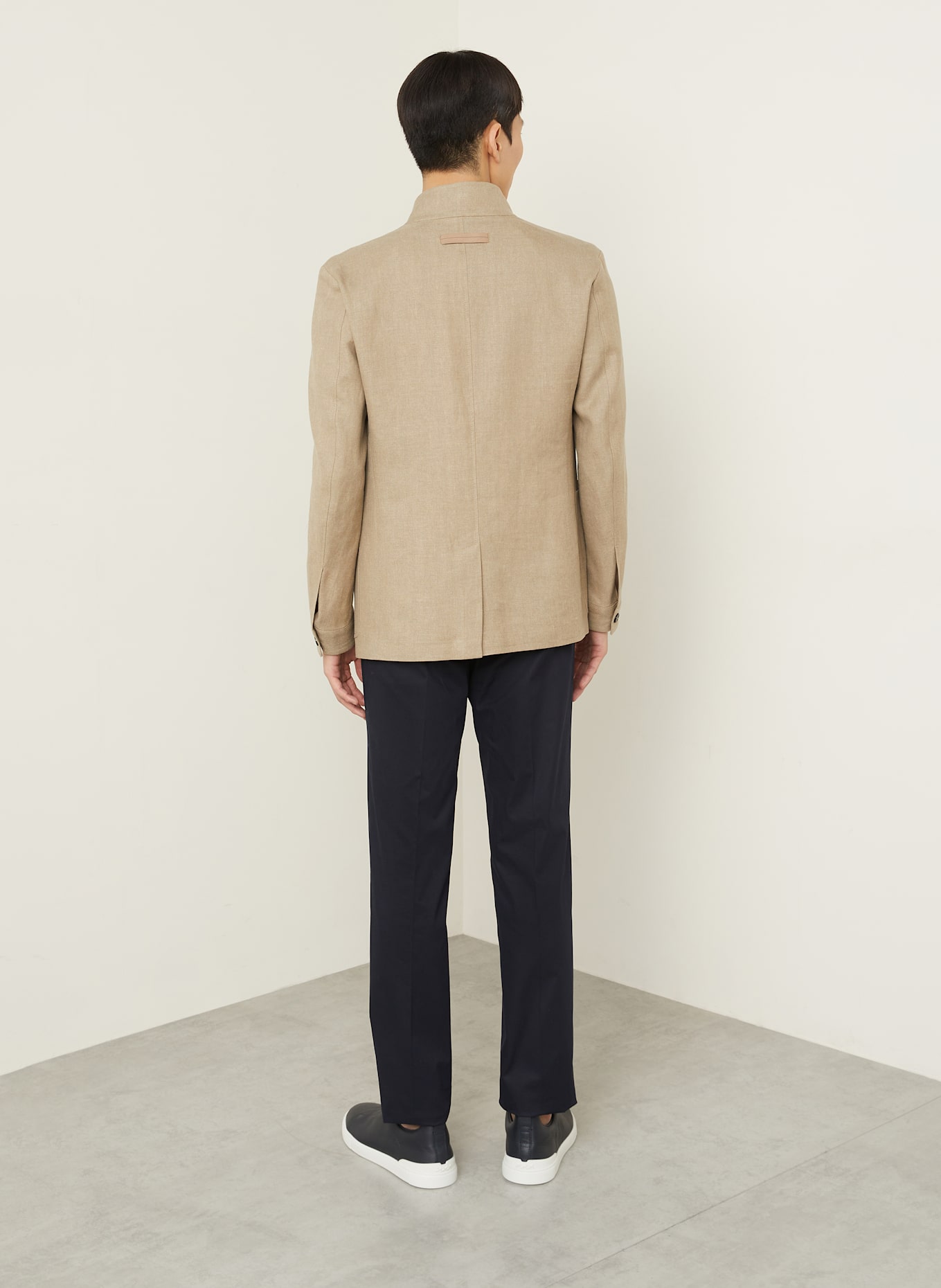 ZEGNA Jacke mit Leinen: BEIGE